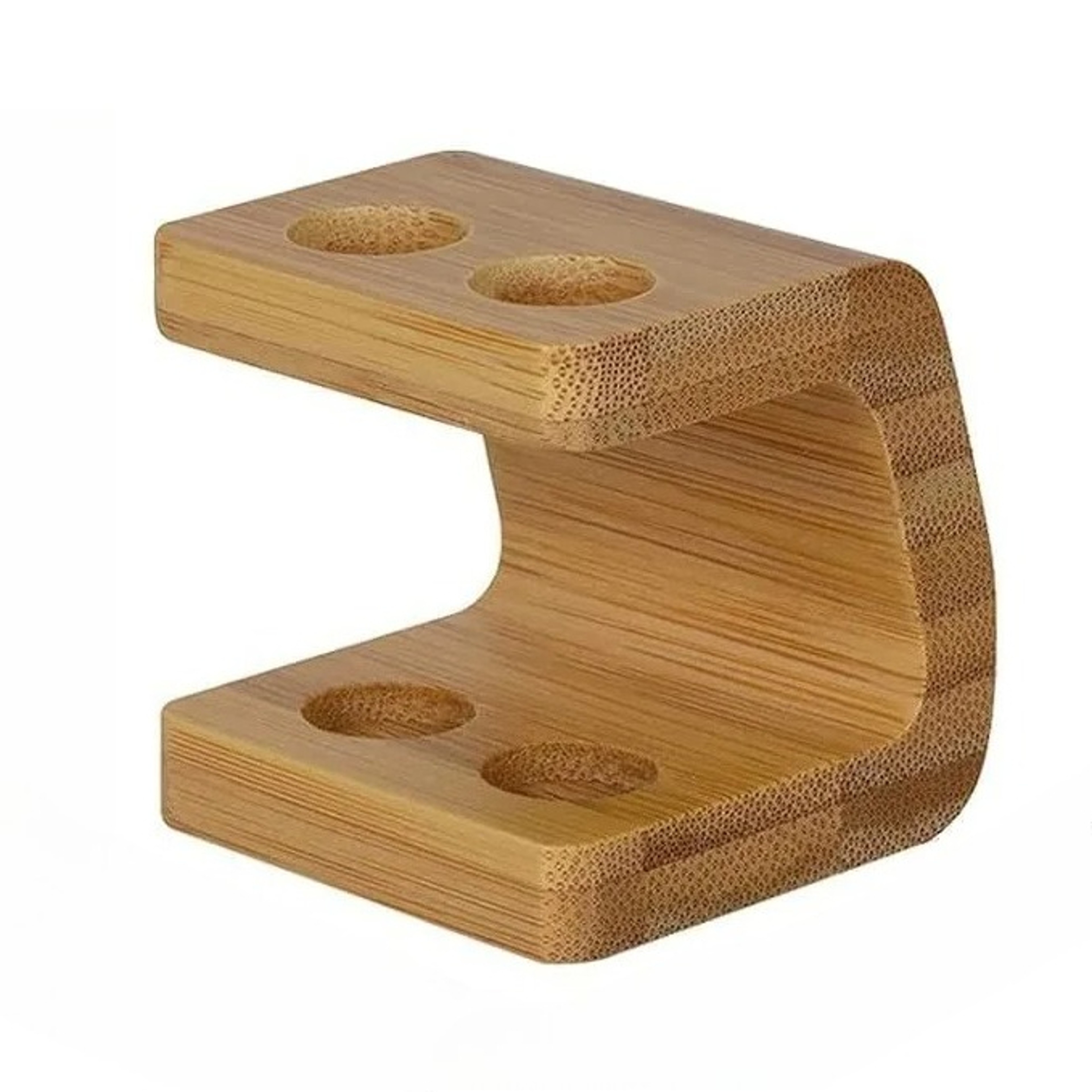 Bamboo Toothbrush Holder Multi Compartment Bathroom Organizer With Toothpaste Storage 6