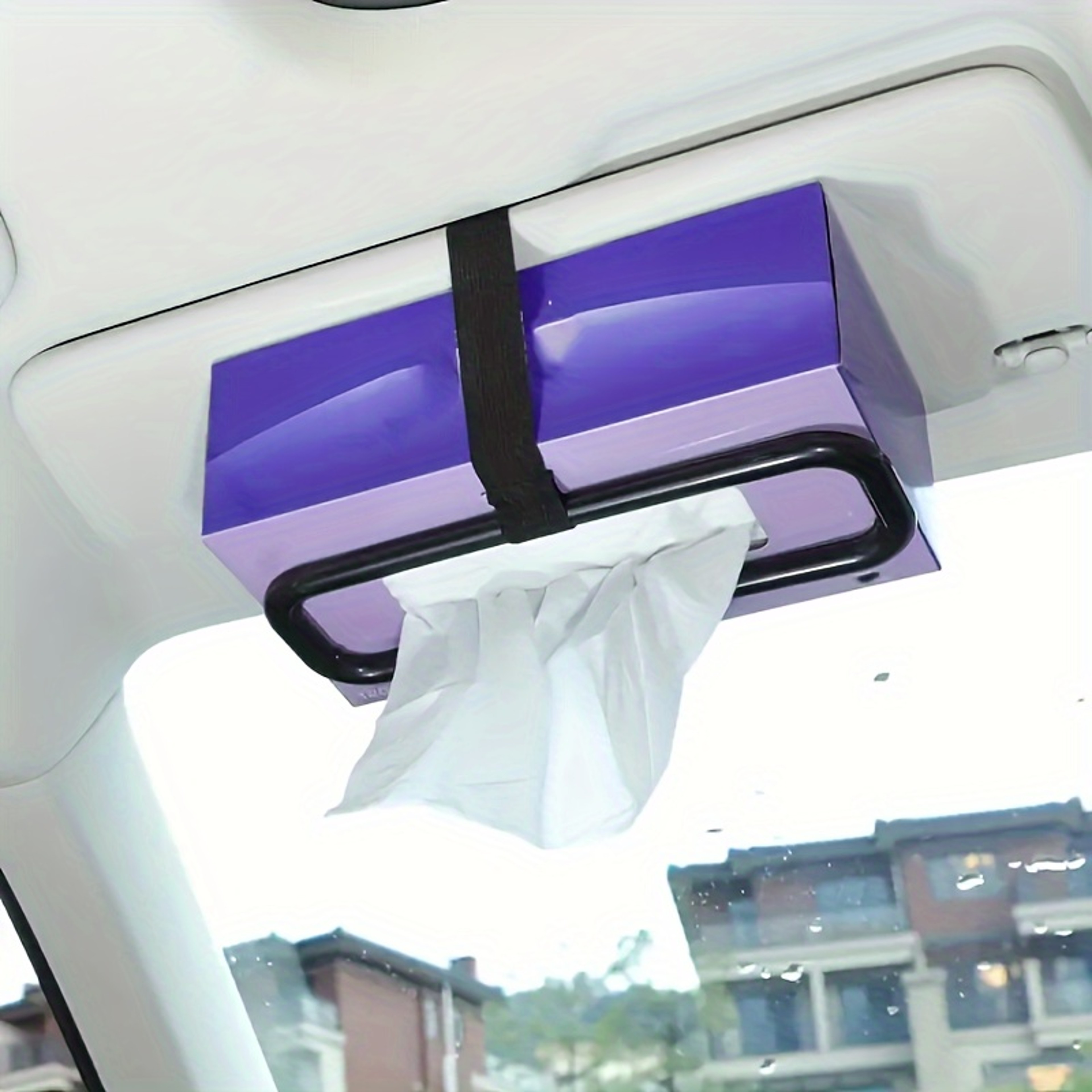 Sun Visor Tissue Holder for Car Adjustable Clip Car Organizer Accessory – view 1