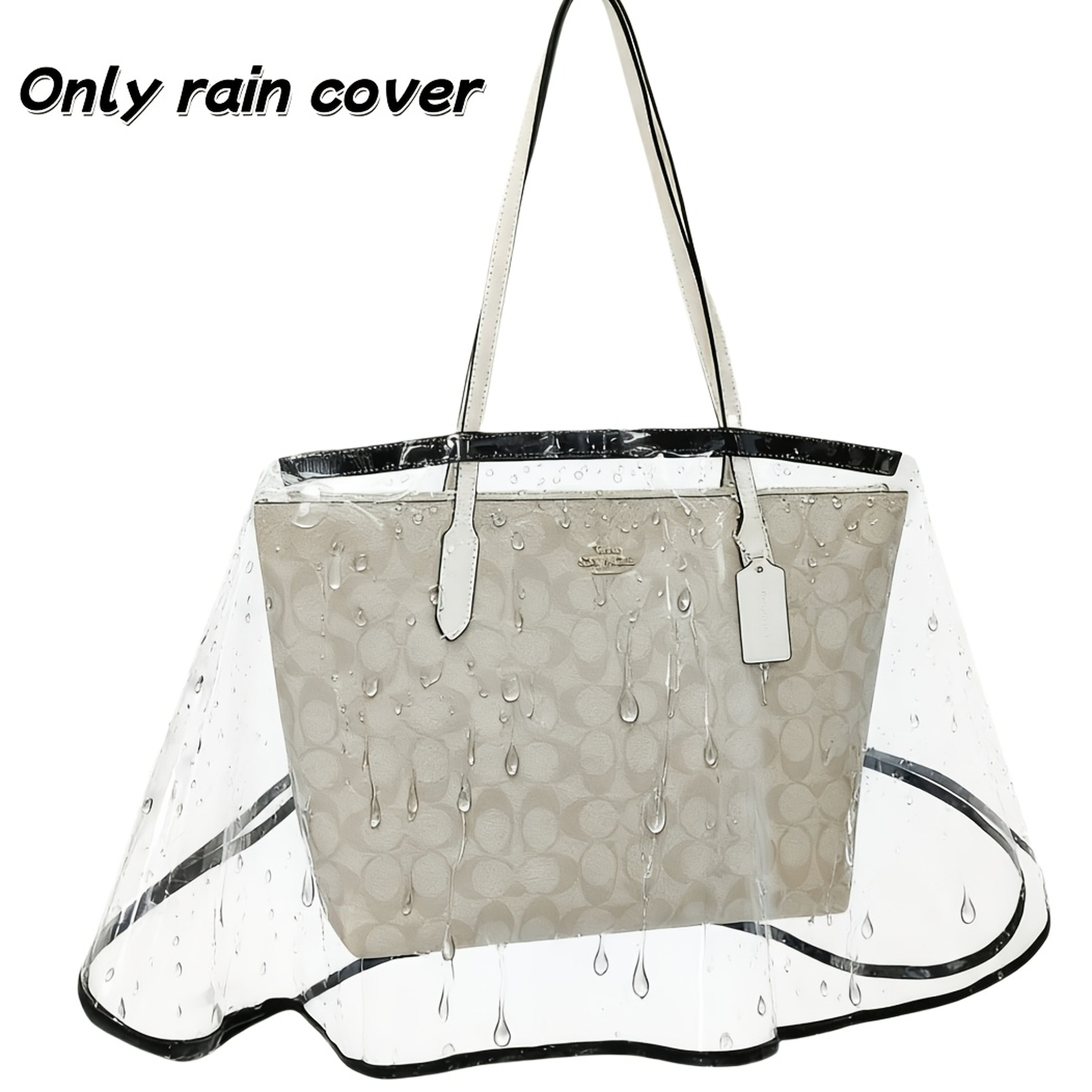 Universal Transparent Handbag Rain Cover Waterproof Bag Protector for Daily Protection – view 5