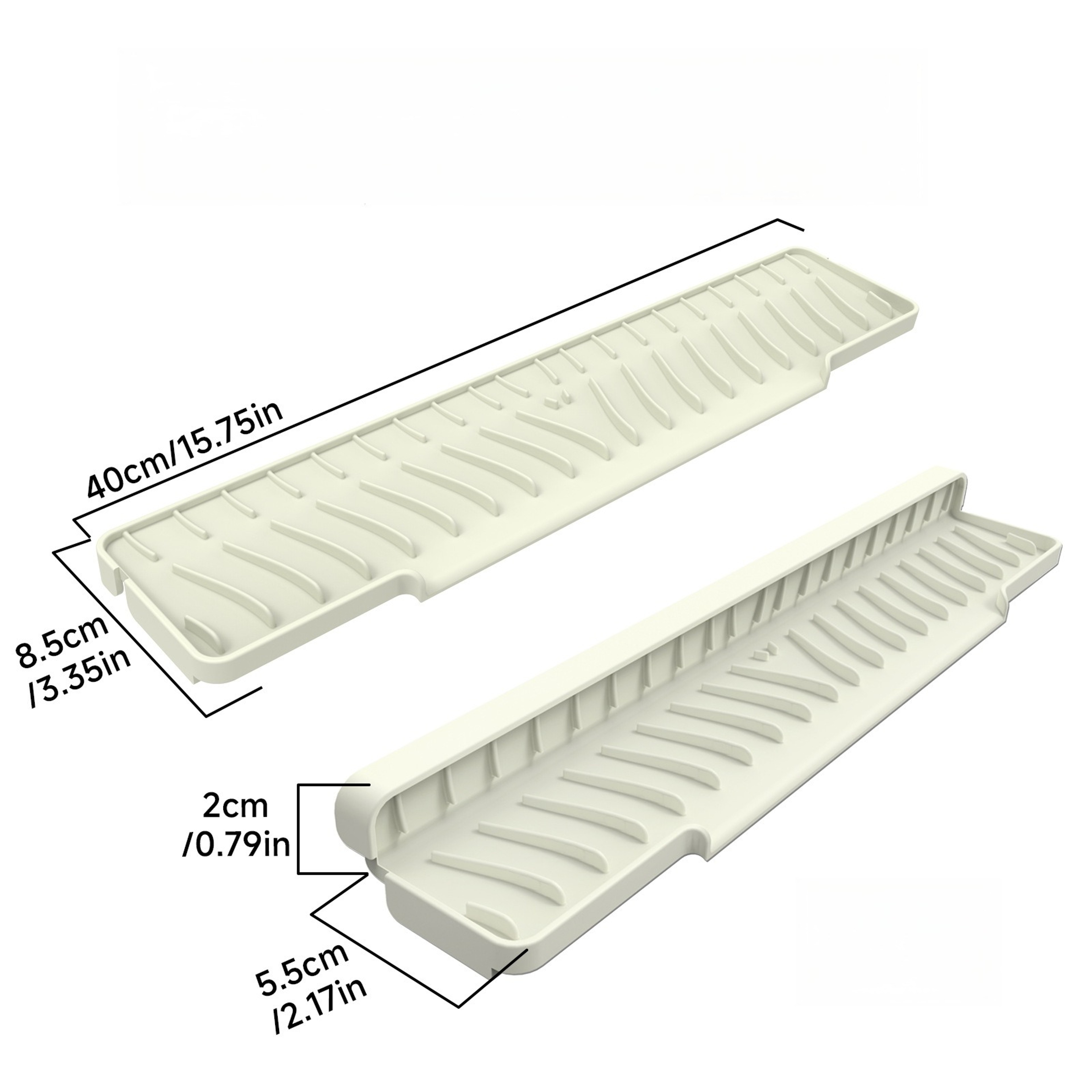 Foldable Drain Mat Sink Splash Guard Water Diverter for Kitchen and Bathroom – view 5