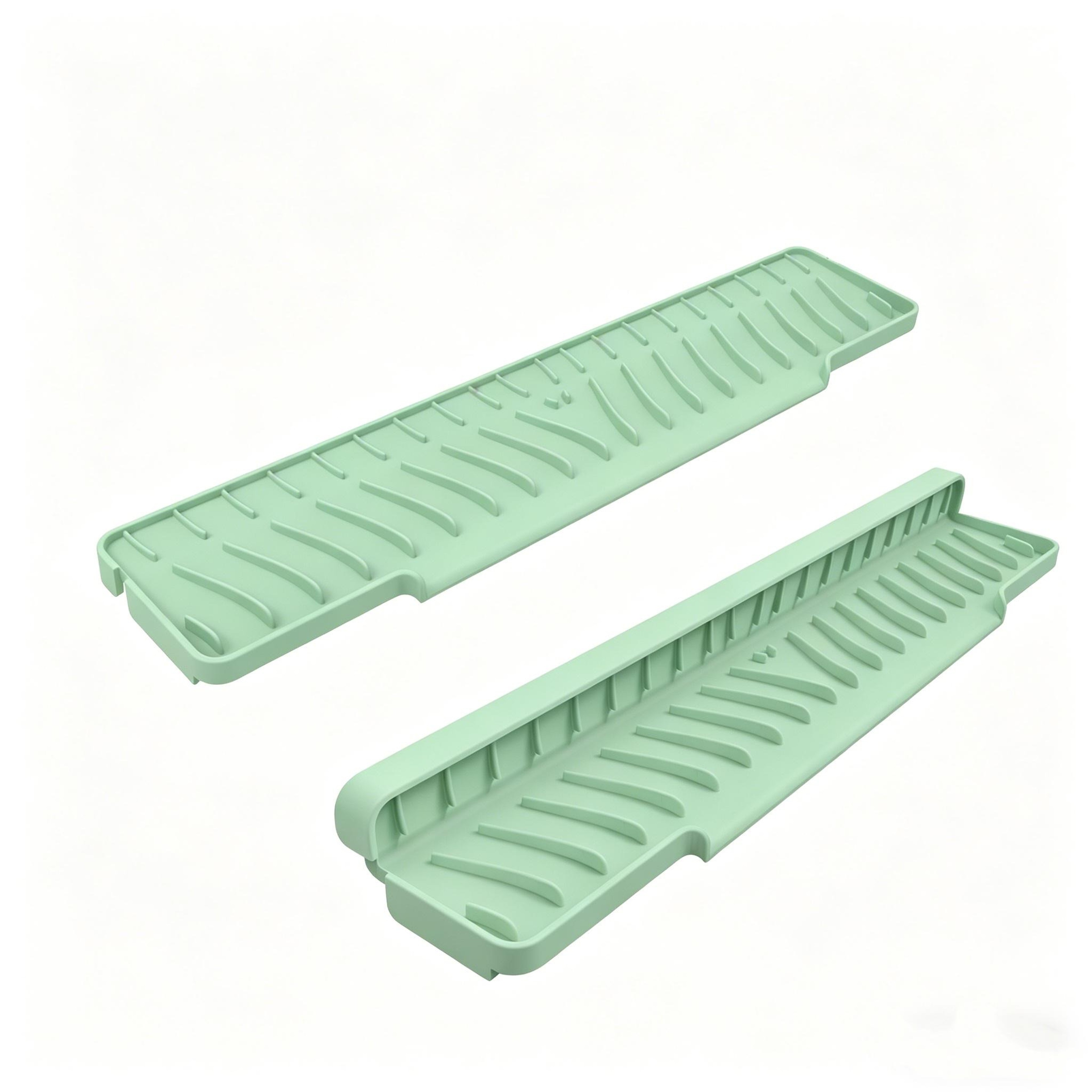 Foldable Drain Mat Sink Splash Guard Water Diverter for Kitchen and Bathroom – view 7