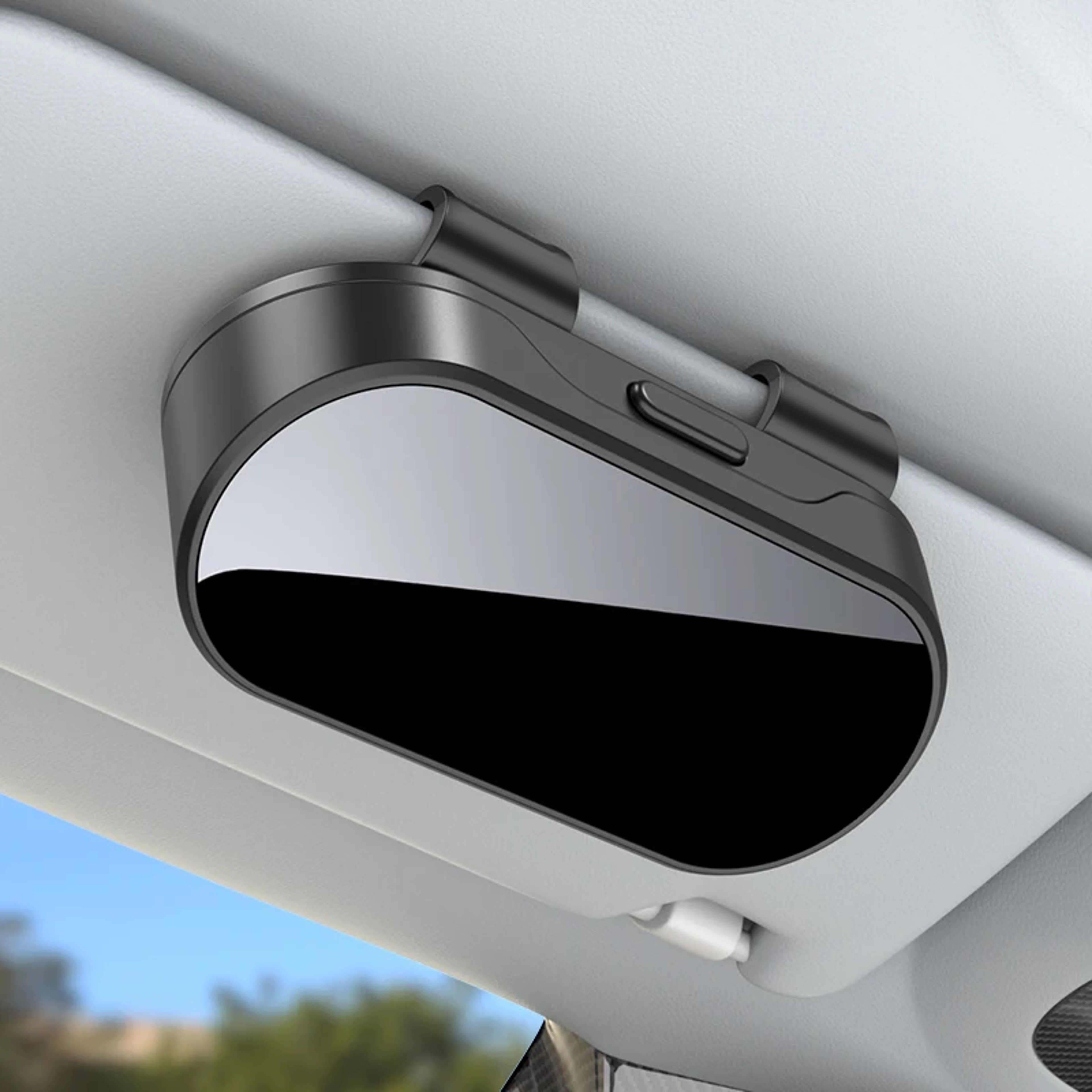 Portable Car Sunglasses Holder Visor Clip Eyeglass Case Organizer – view 7