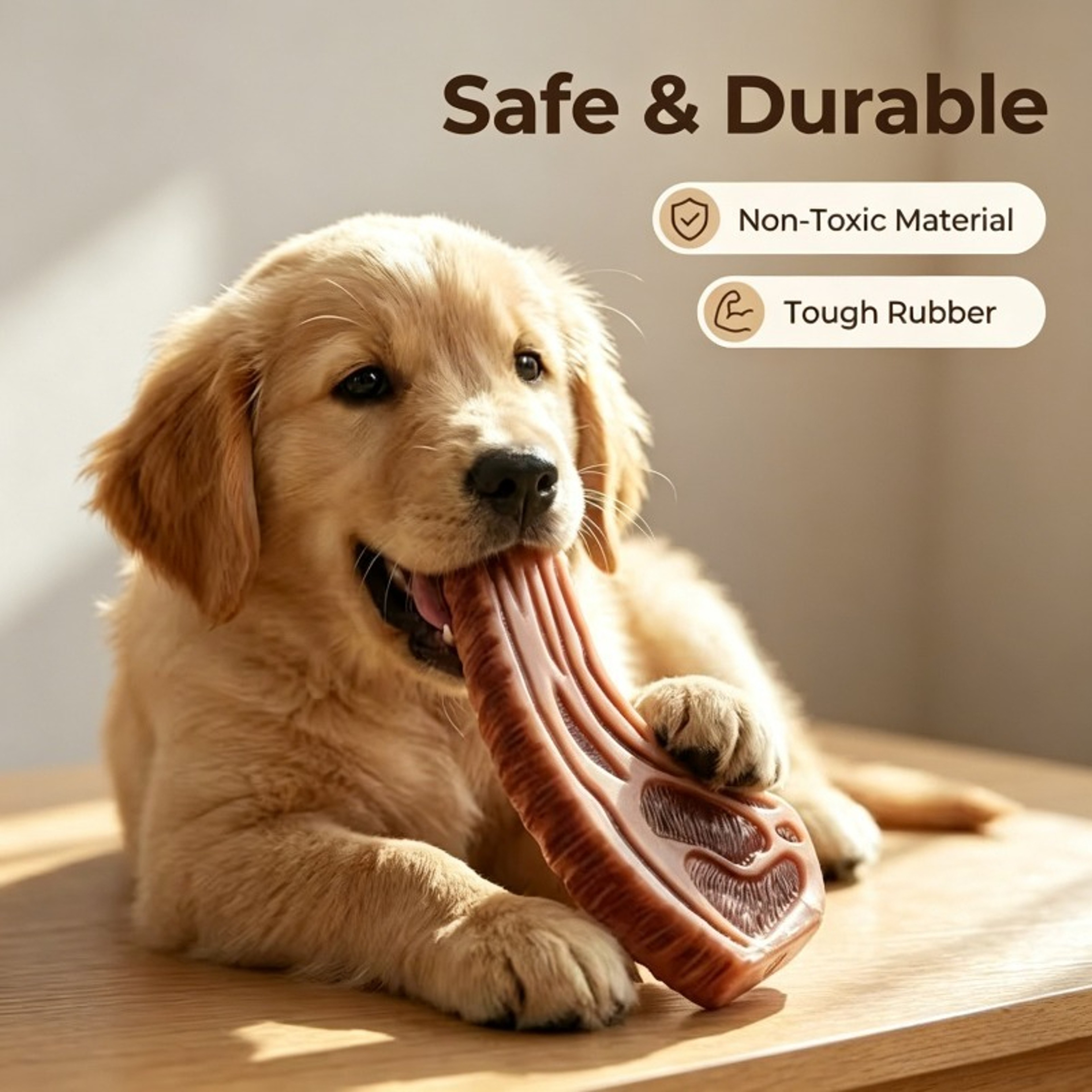Realistic Meat Design Dog Chew Toy Pack Interactive Teeth Cleaning Toy for Dogs – view 1