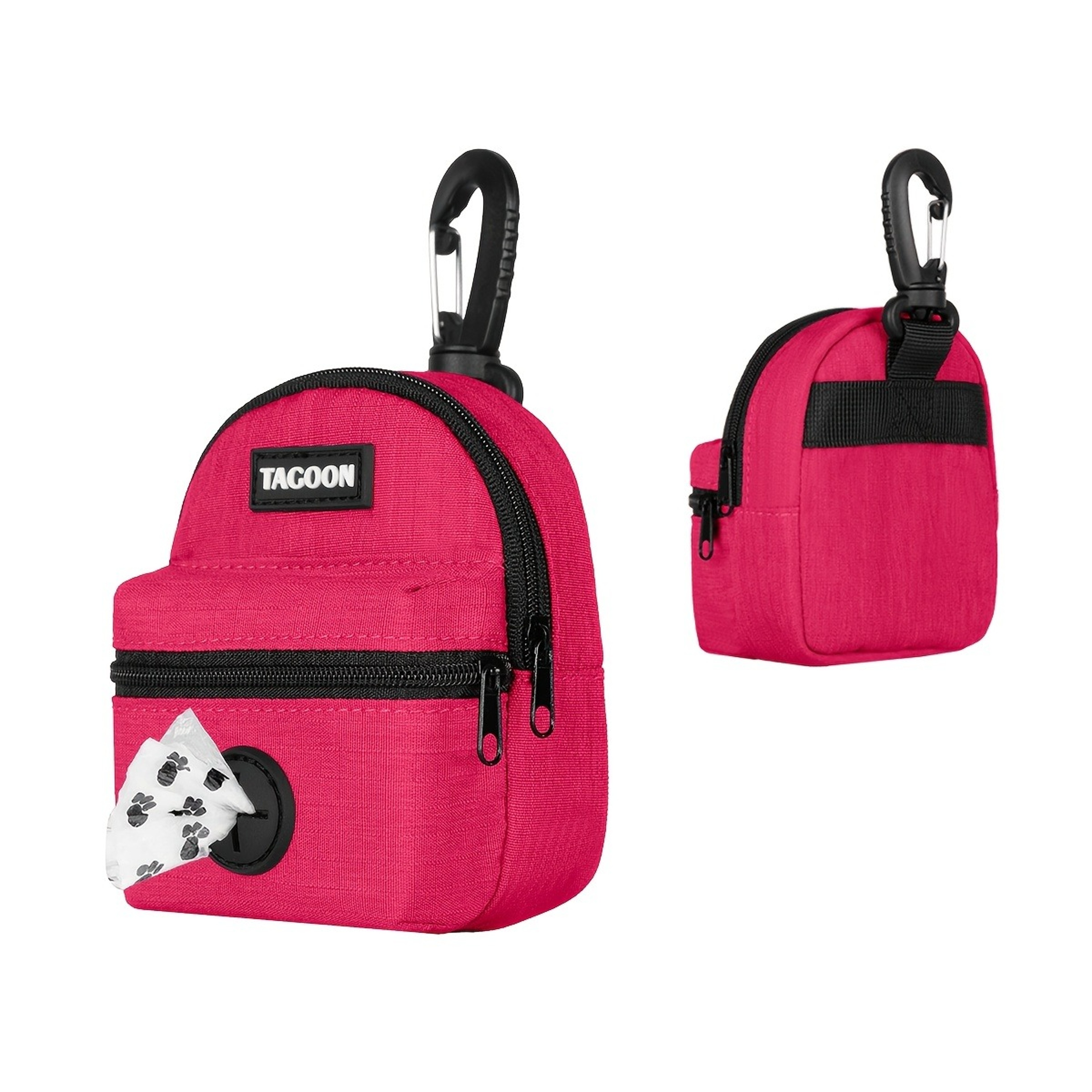 Portable Dog Walking Pouch With Waste Bag Holder Secure Leash Clip – view 1