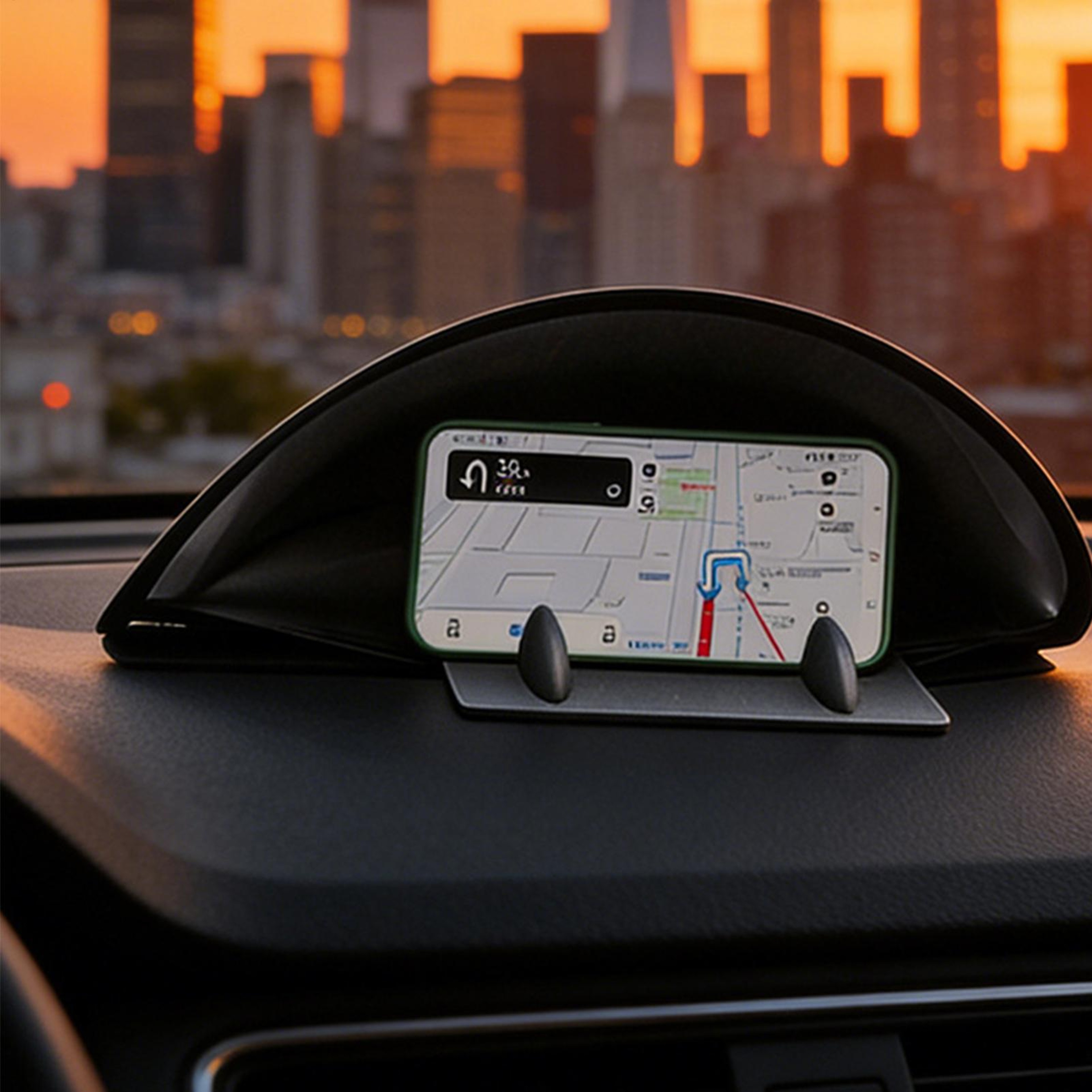 Foldable Car Dashboard Sun Shield Anti Glare Visor for GPS and Phone Navigation – view 5
