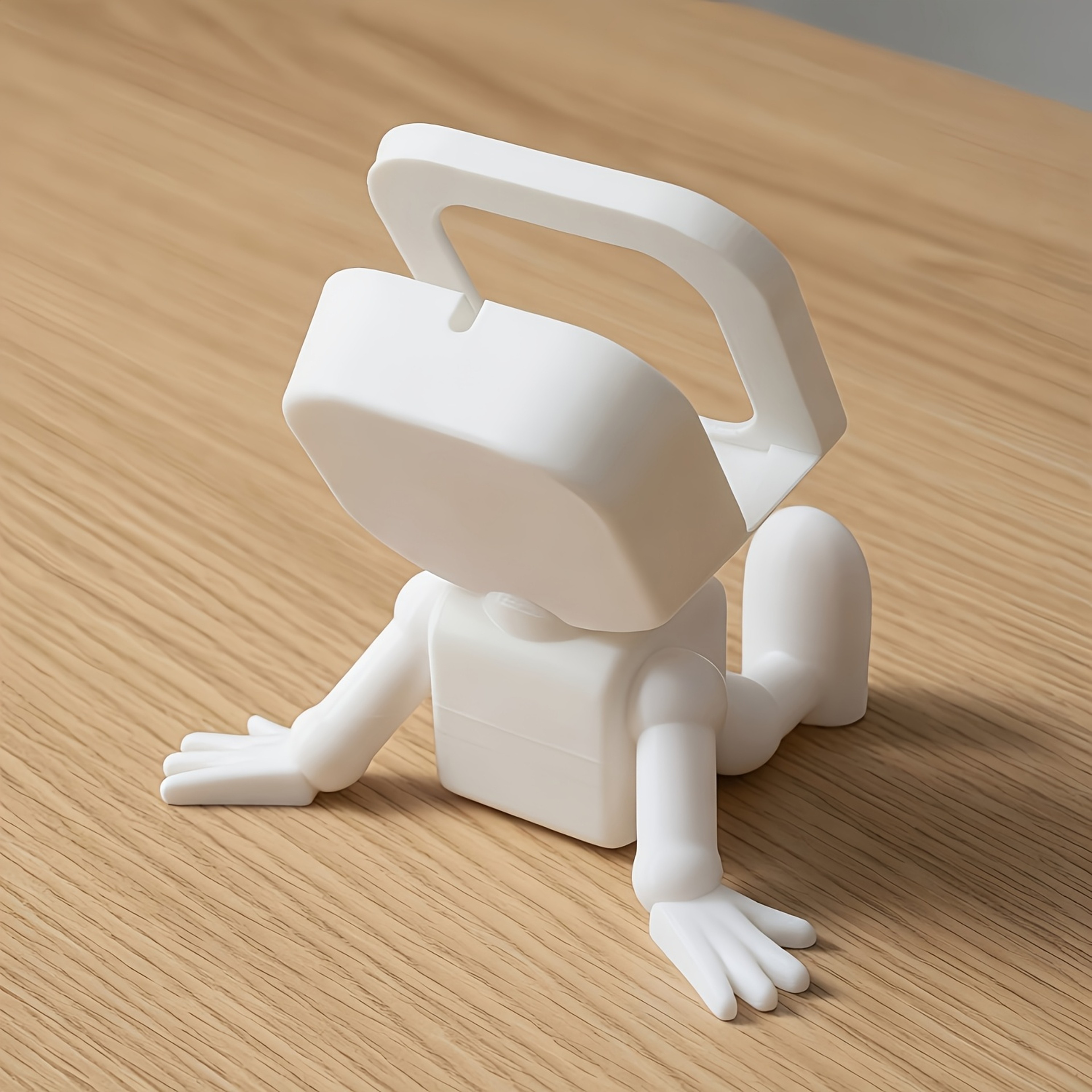 Printed Robot Smartwatch Charging Dock Cute Desk Stand Cable Organizer – view 3