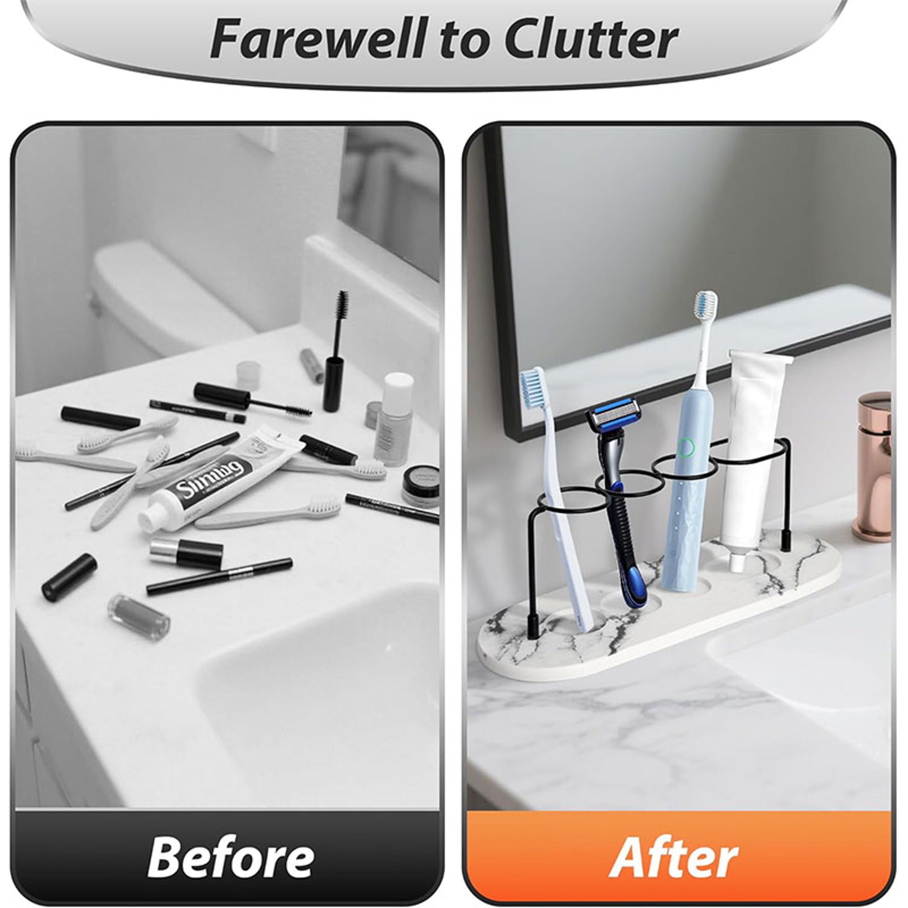 Electric Toothbrush Holder With Diatomite Toothbrush Holder Base Quick Drying Bathroom Organizer 3