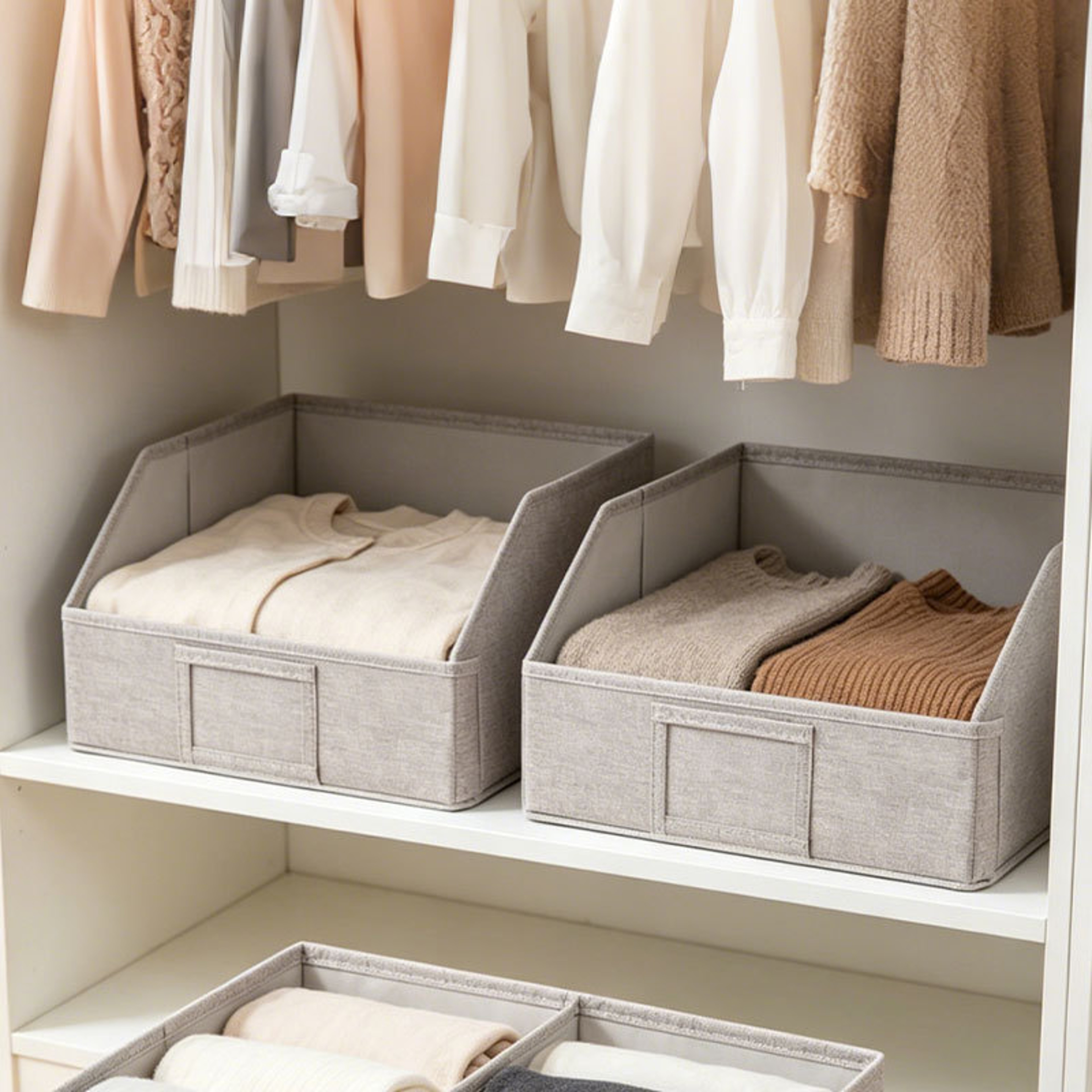Large Foldable Storage Organizer Box for Clothes and Home Space Saving – view 3