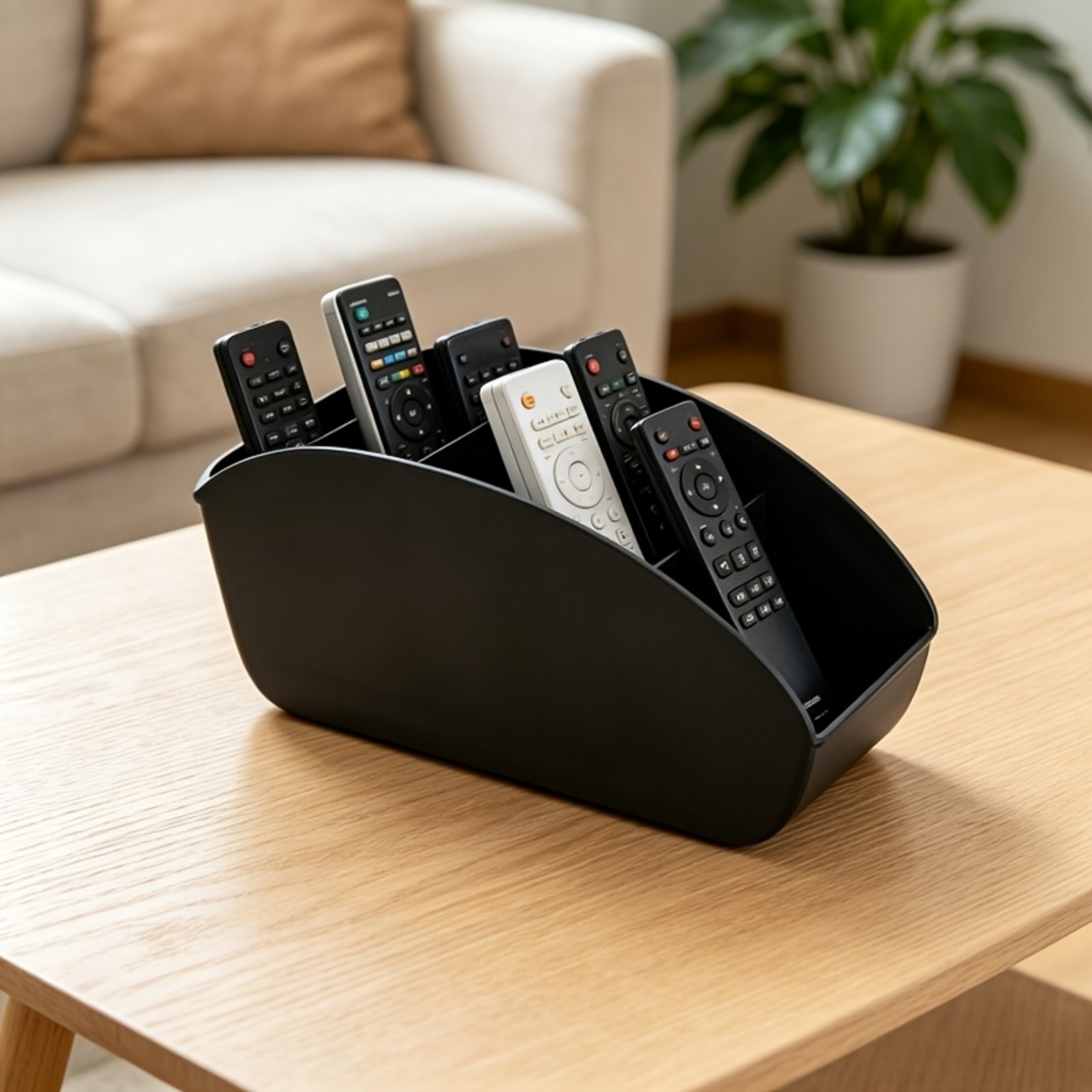 Remote Control Holder Desktop Organizer Space Saving TV Storage Box 5