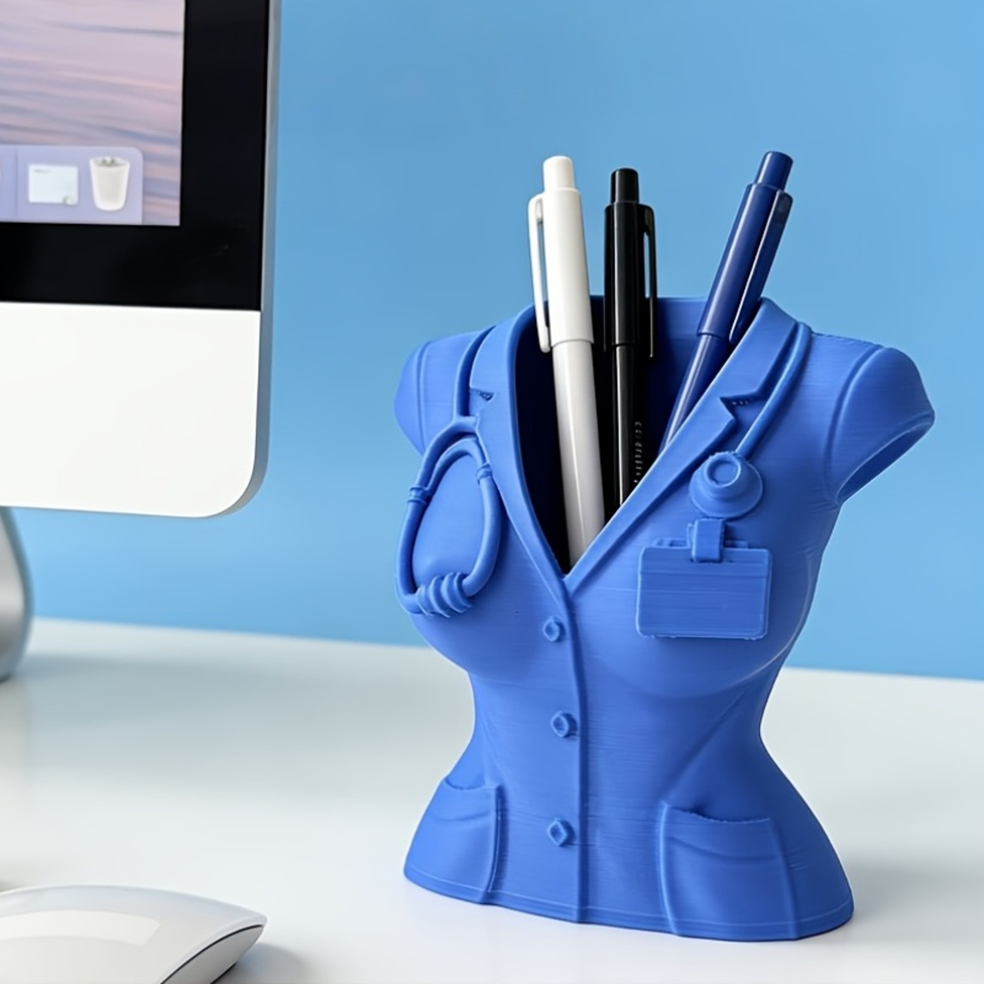 Creative Nurse Pen Holder Doctor Desk Accessory Medical Office Decor Gift 1