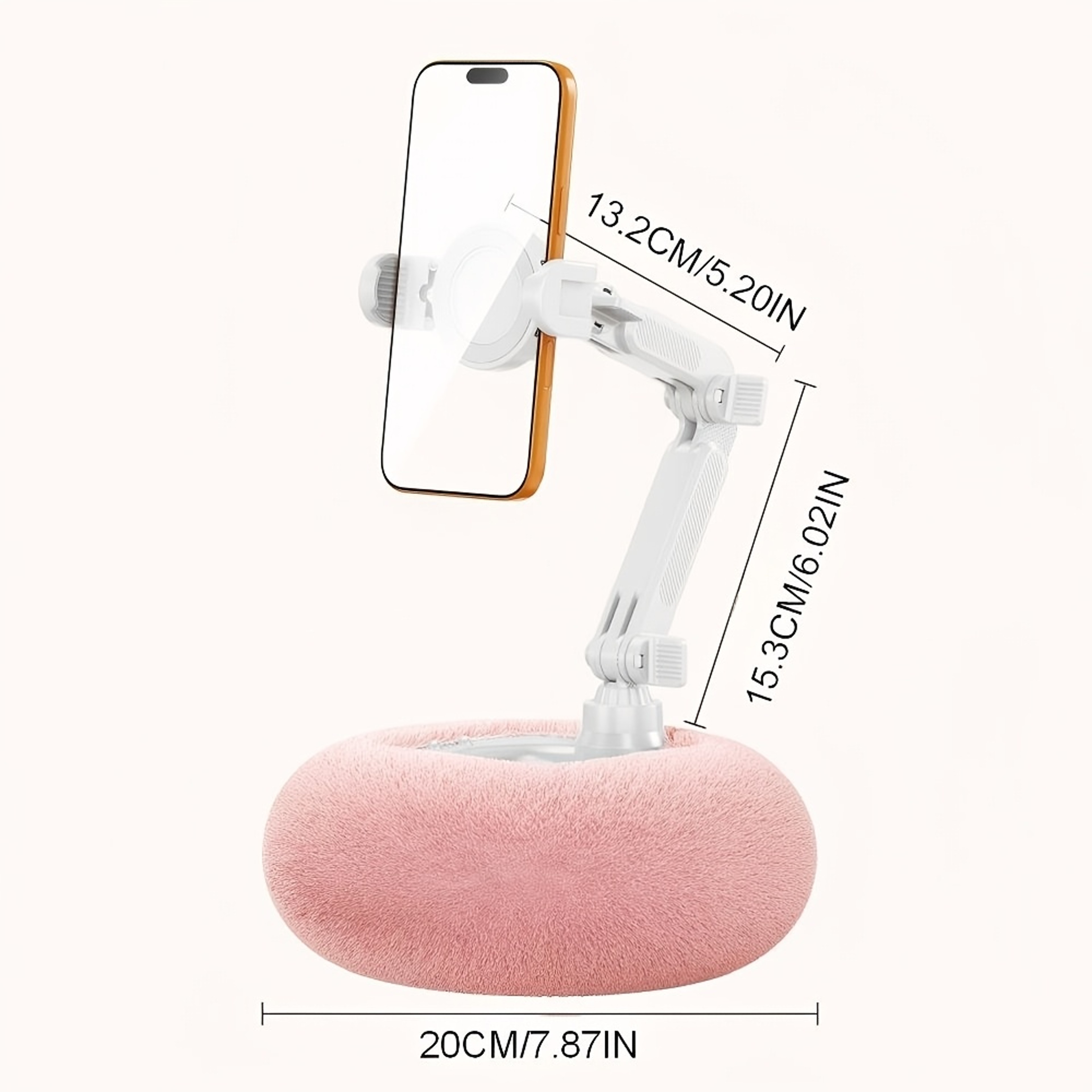 Foldable Rotatable Plush Phone Stand Adjustable Holder for Phones and Tablets – view 5