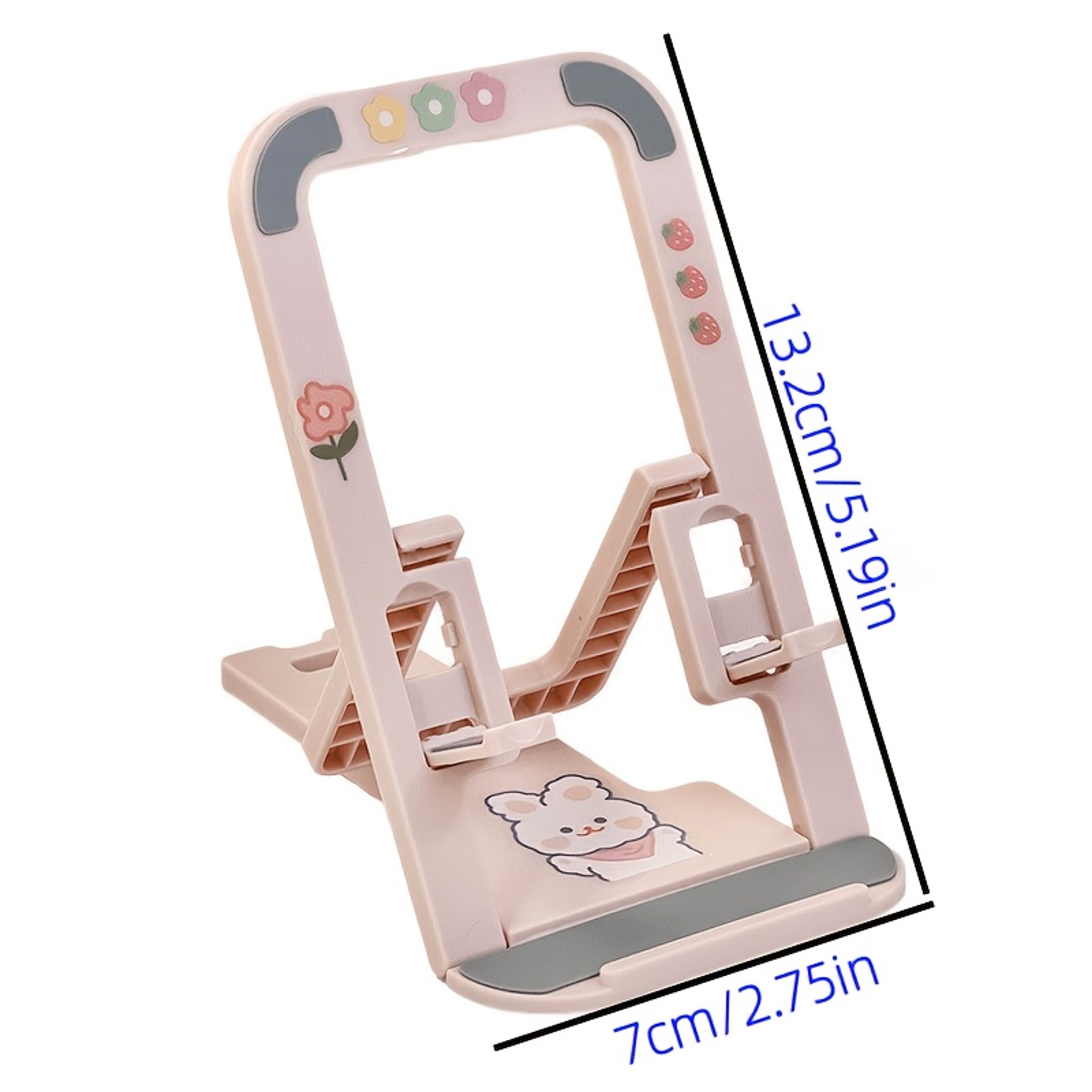 Universal Foldable Phone Stand Adjustable Tablet Holder for Desk with Cartoon Sticker – view 4