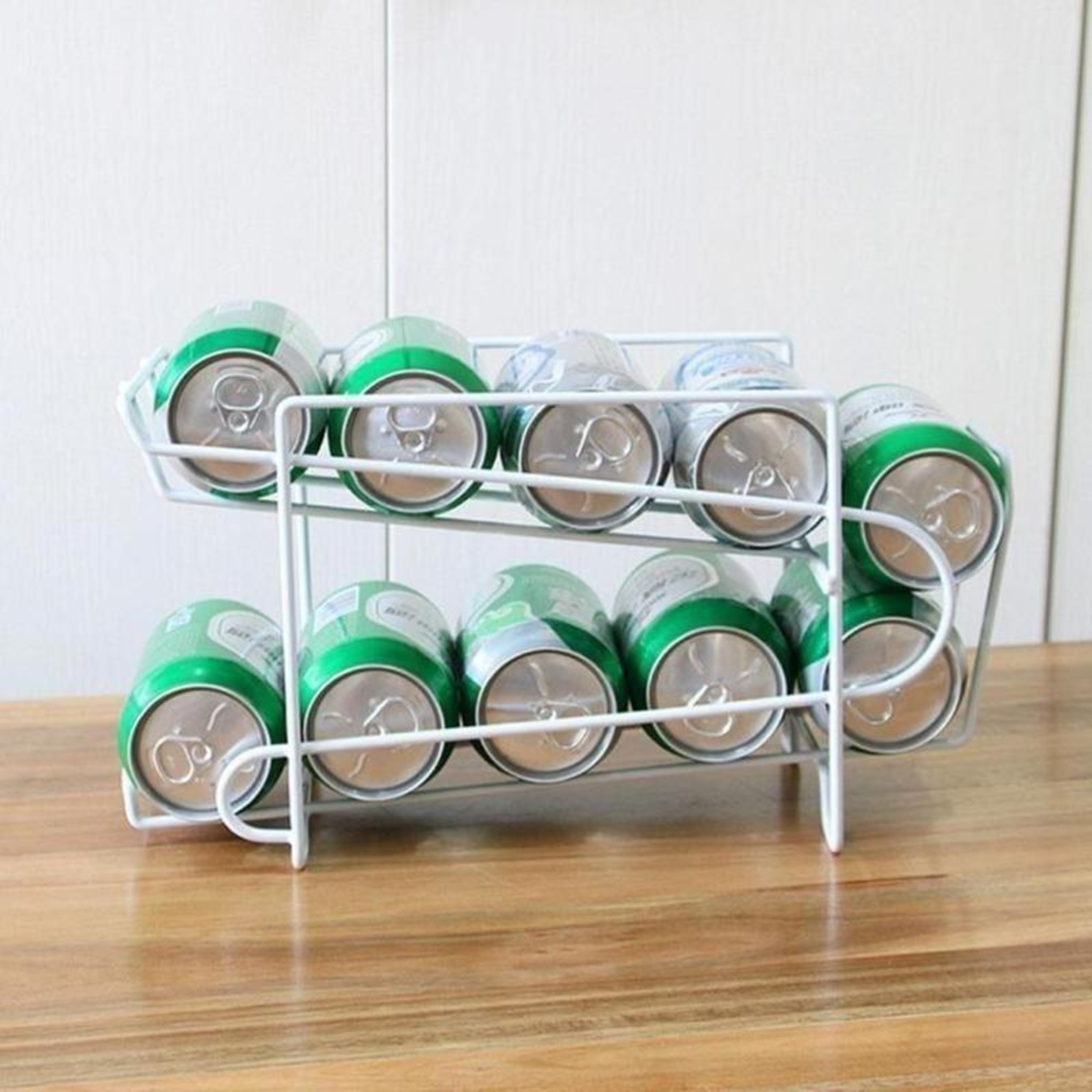 Soda Can Organizer Iron Beverage Storage Rack for Kitchen Fridge – view 4