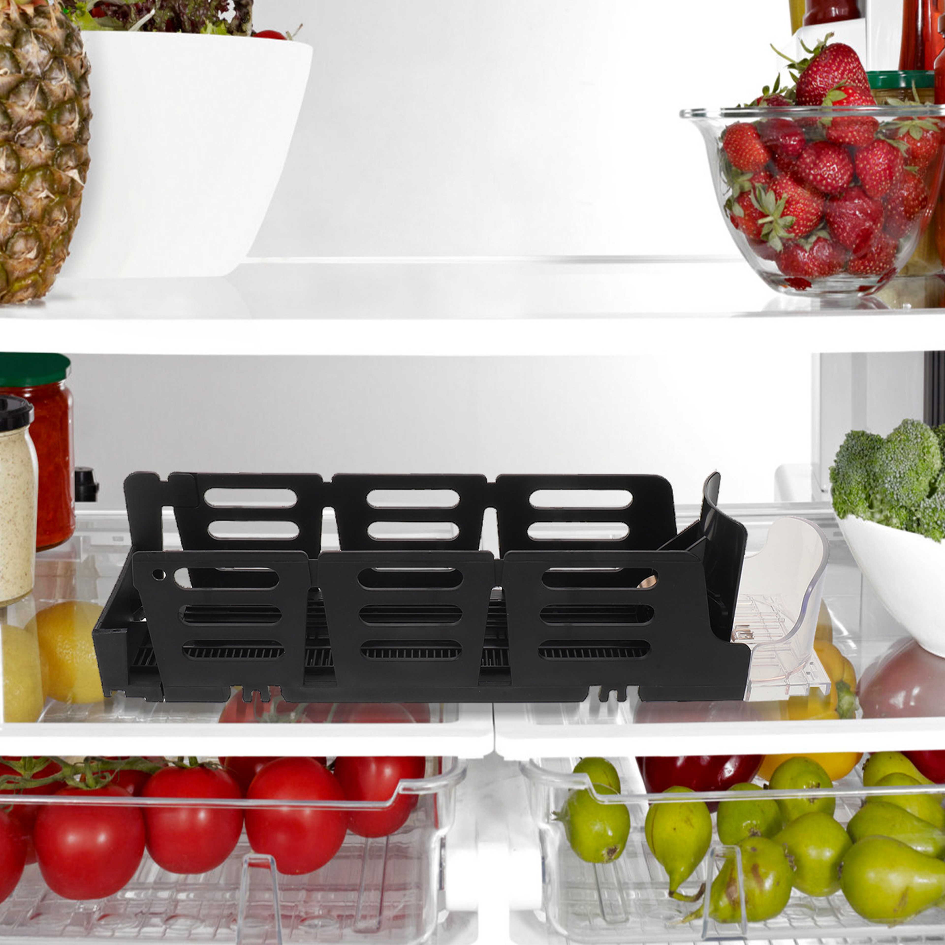 Automatic Self Pushing Soda Can Dispenser for Fridge Drink Organizer – view 6