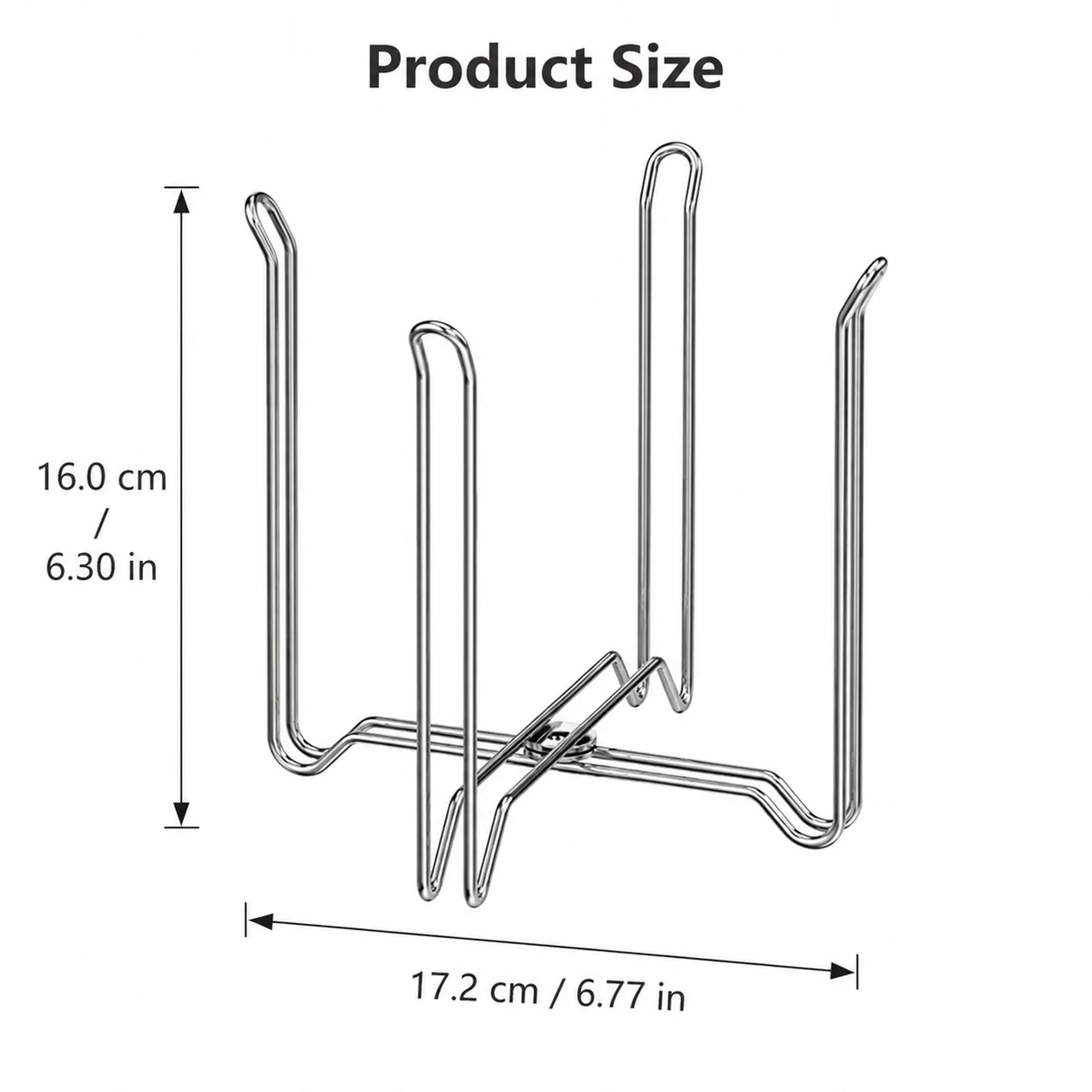 Foldable Stainless Steel Trash Bag Holder Kitchen Countertop Waste Organizer 5