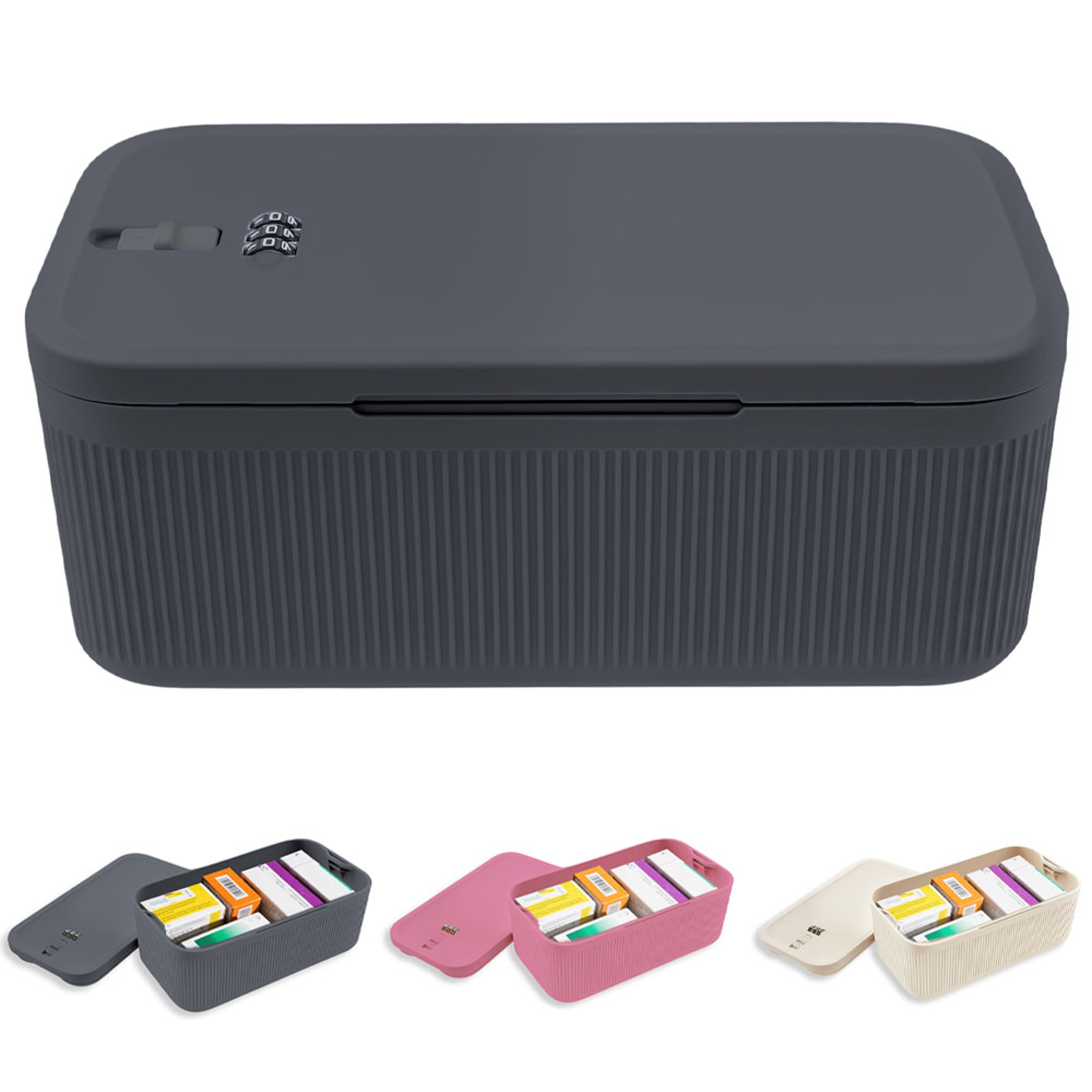 Lockable Storage Box Portable Safe Box For Food And Personal Items 0