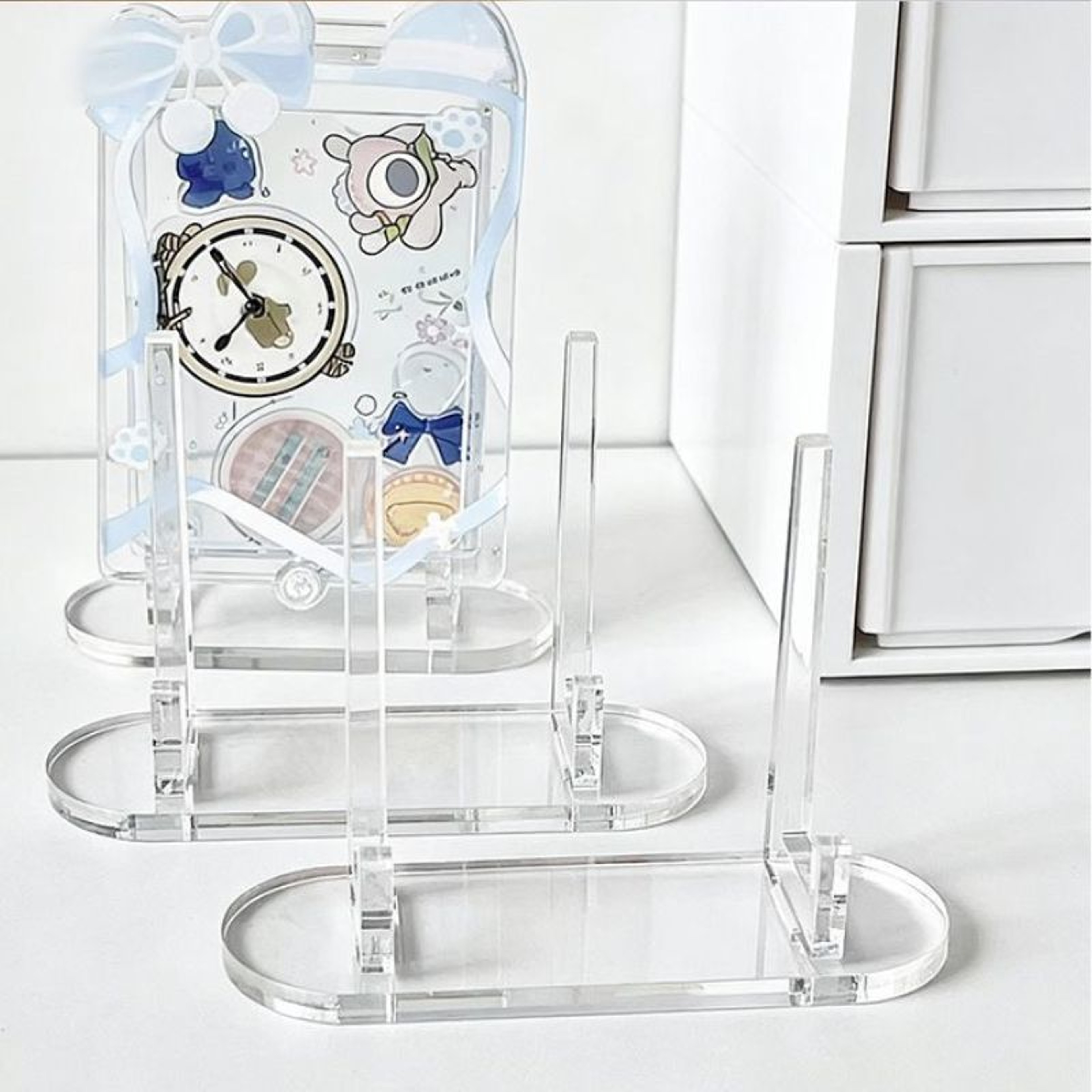 Multi Purpose Transparent Acrylic Display Stand Card Holder for Desk Organization – view 2