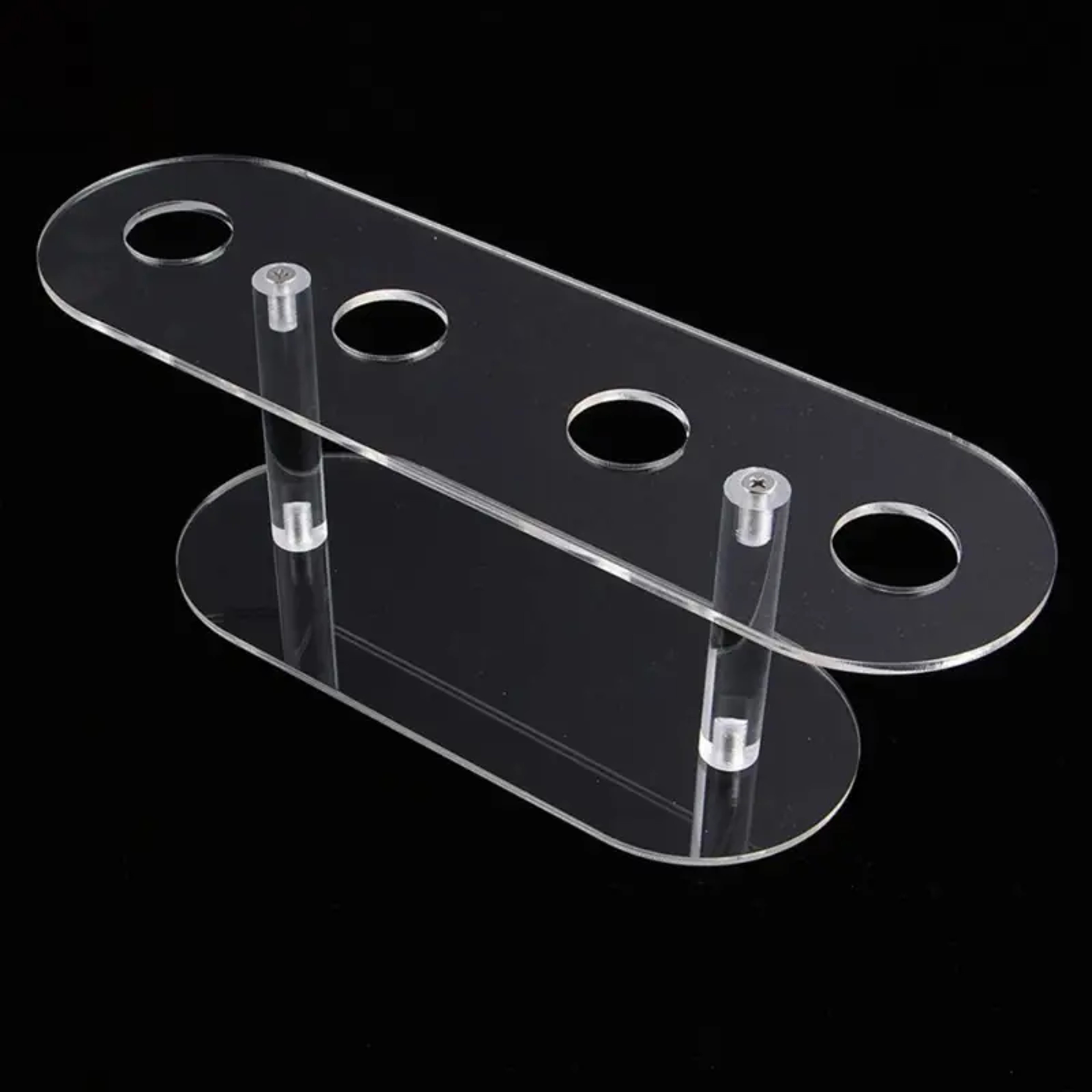 Transparent Acrylic Hole Ice Cream Cone Holder Dessert Display Rack 3