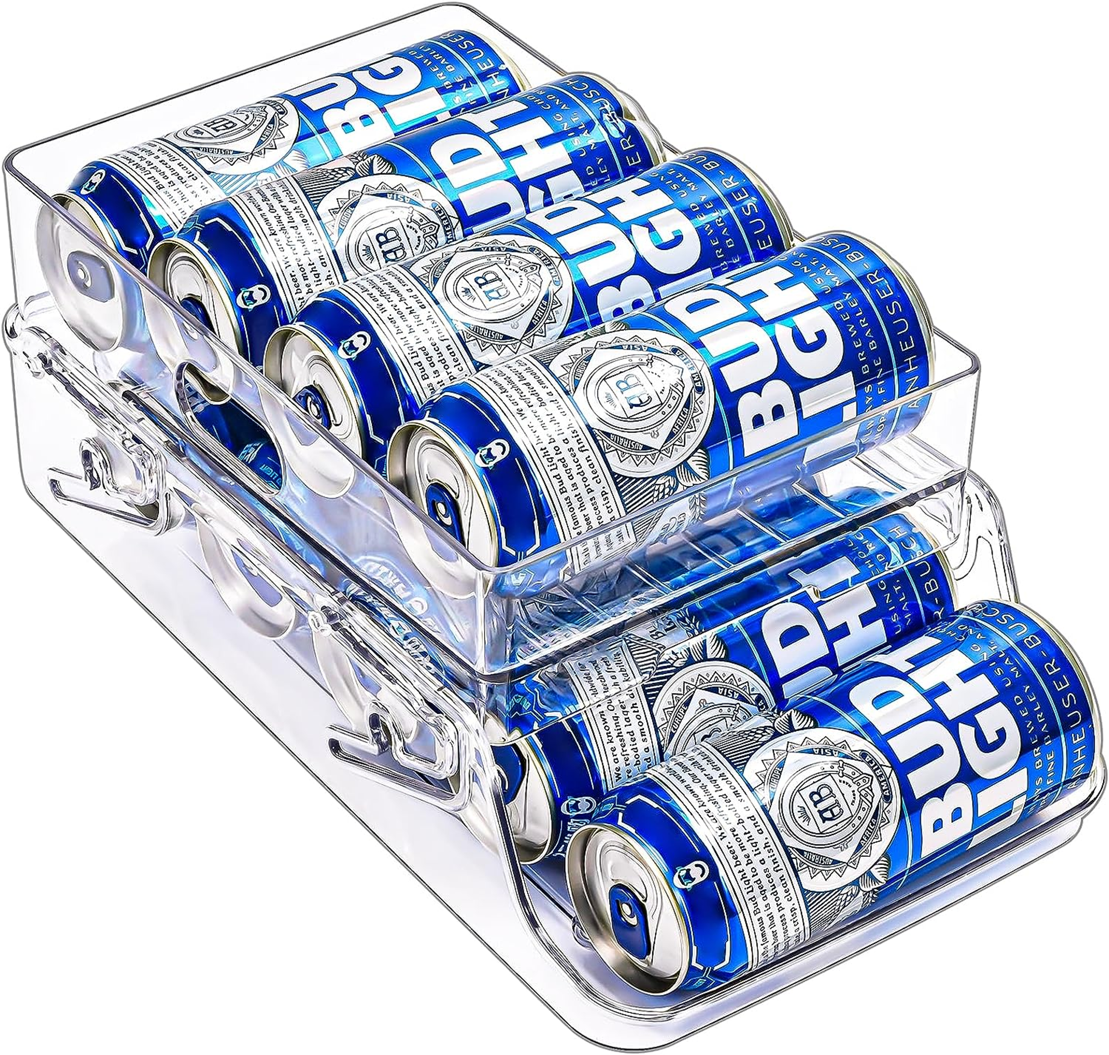 Refrigerator Can Dispenser Rolling Soda Can Organizer Beverage Storage Holder – view 1