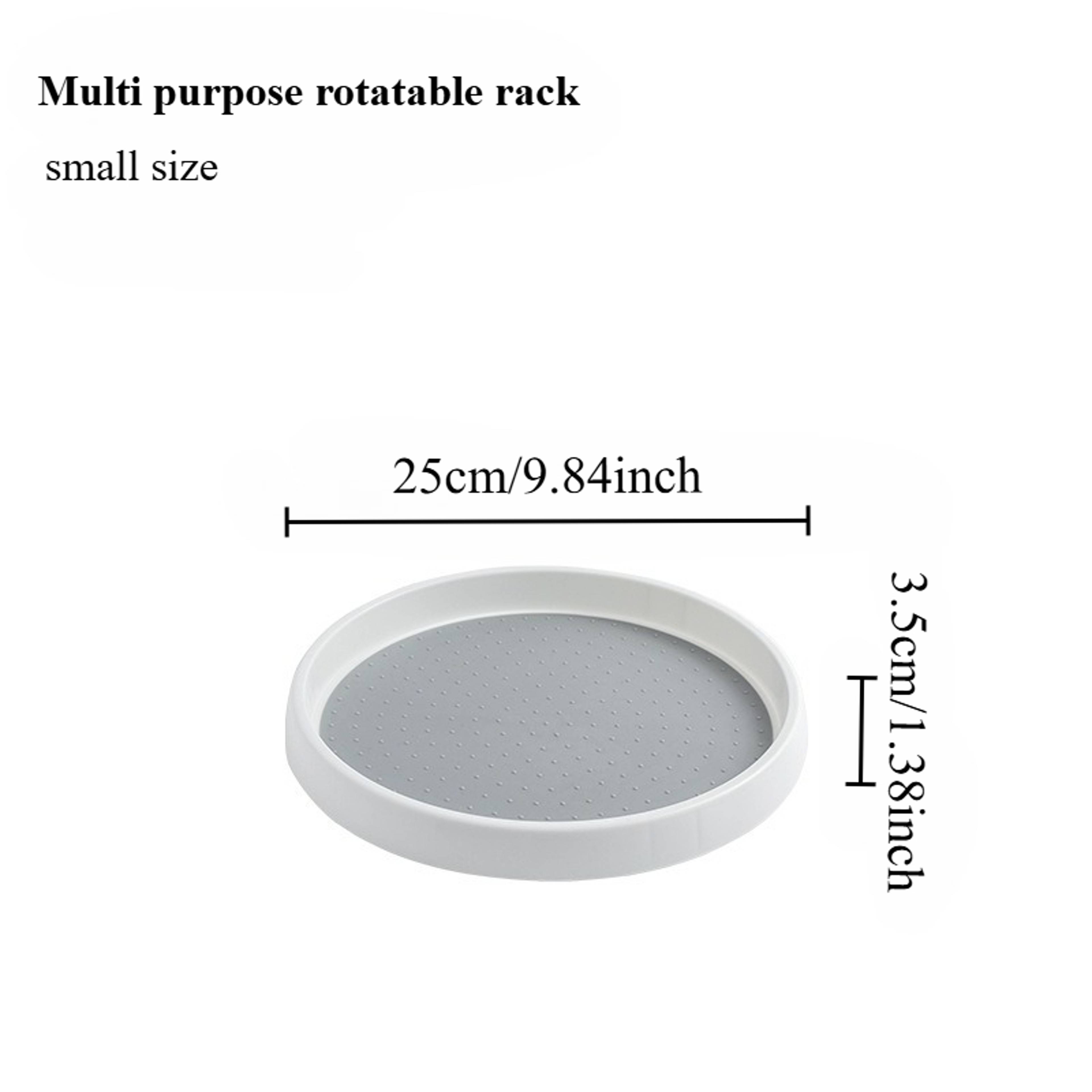 Rotating Spice Rack Kitchen Storage Organizer for Condiments and Tableware – view 7