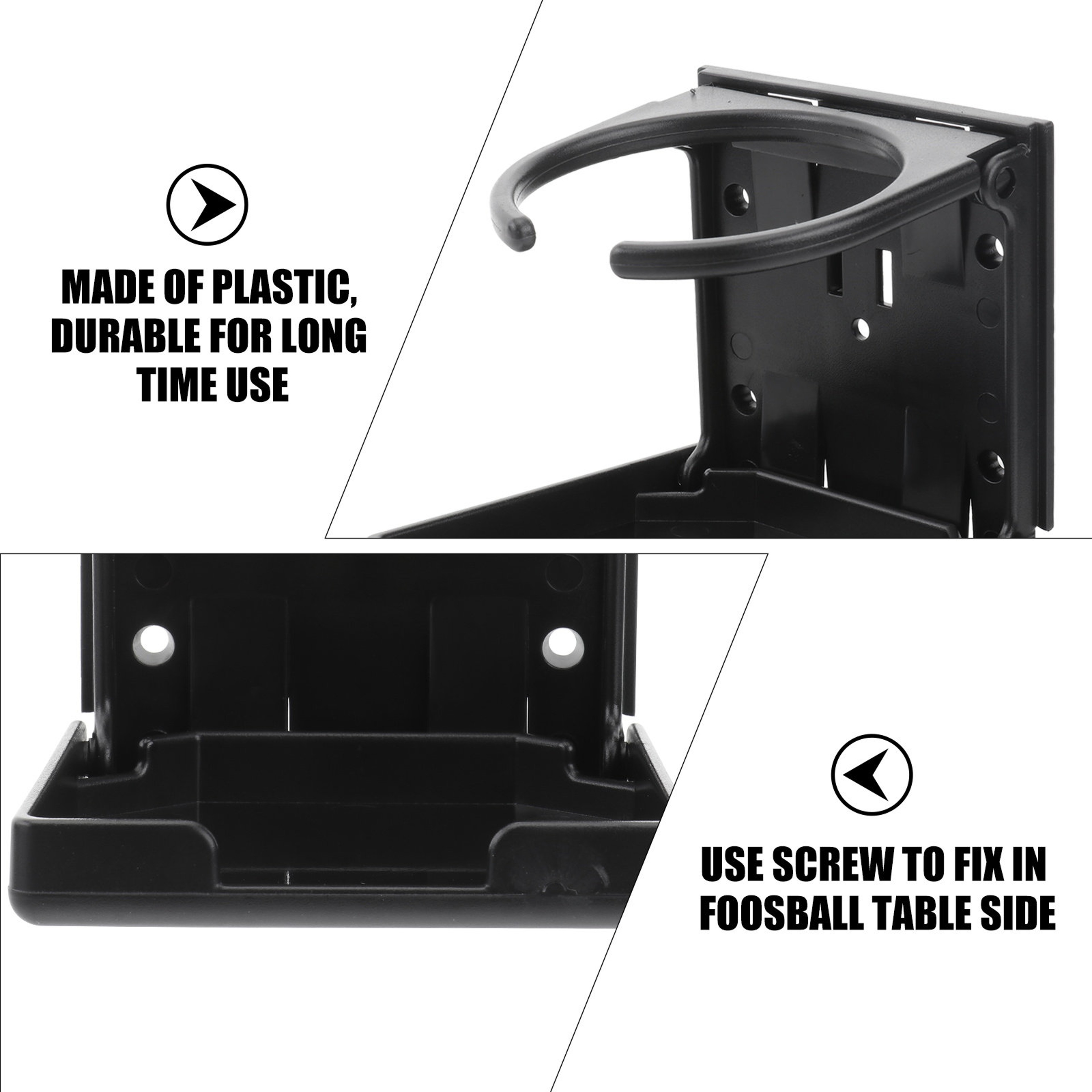 Foosball Bottle Holder Pack Table Drink Holder Cup Rack for Game Rooms RV and Desk – view 5