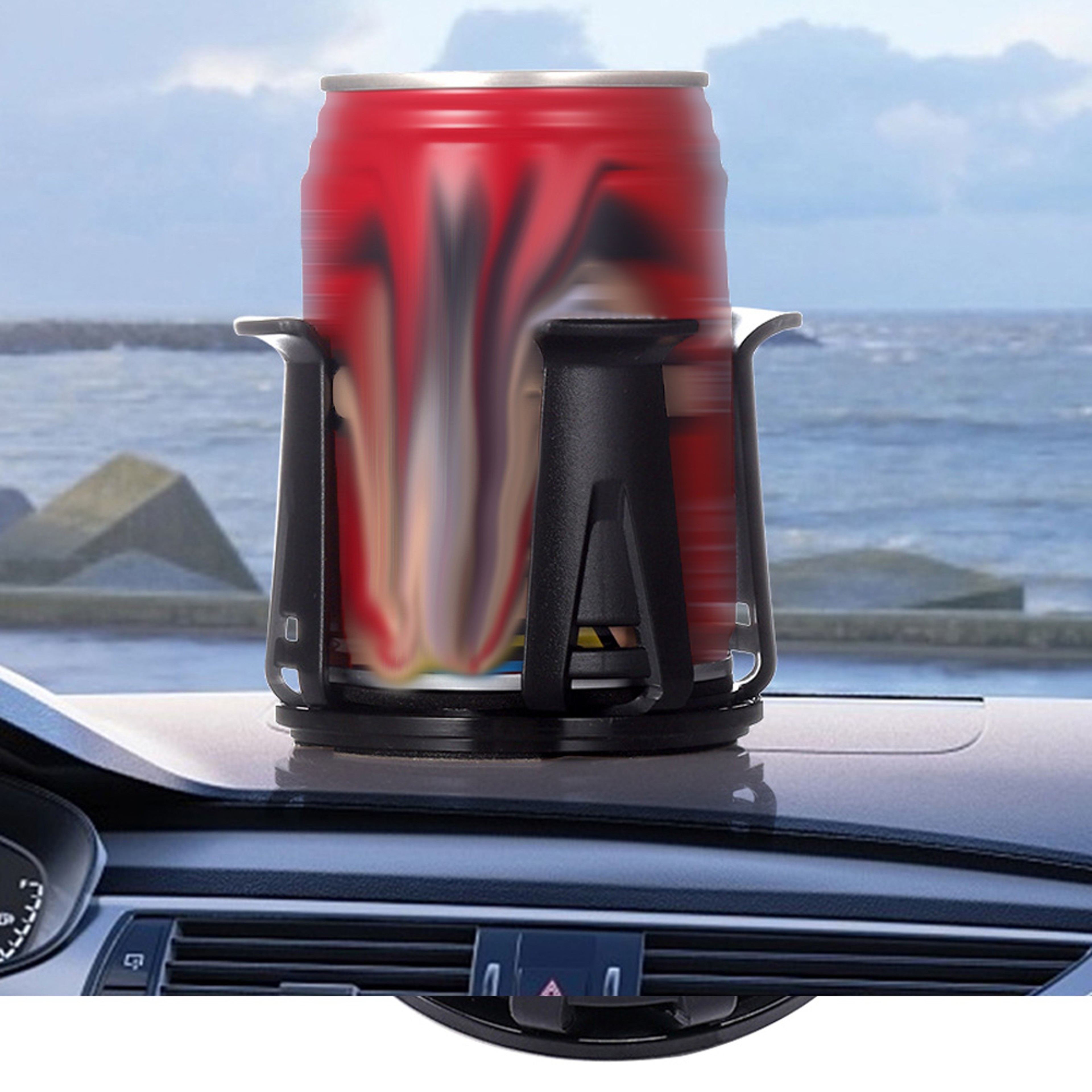 Universal Adhesive Car Cup Holder Multifunction Drink Storage Rack Car Organizer Accessories – view 3