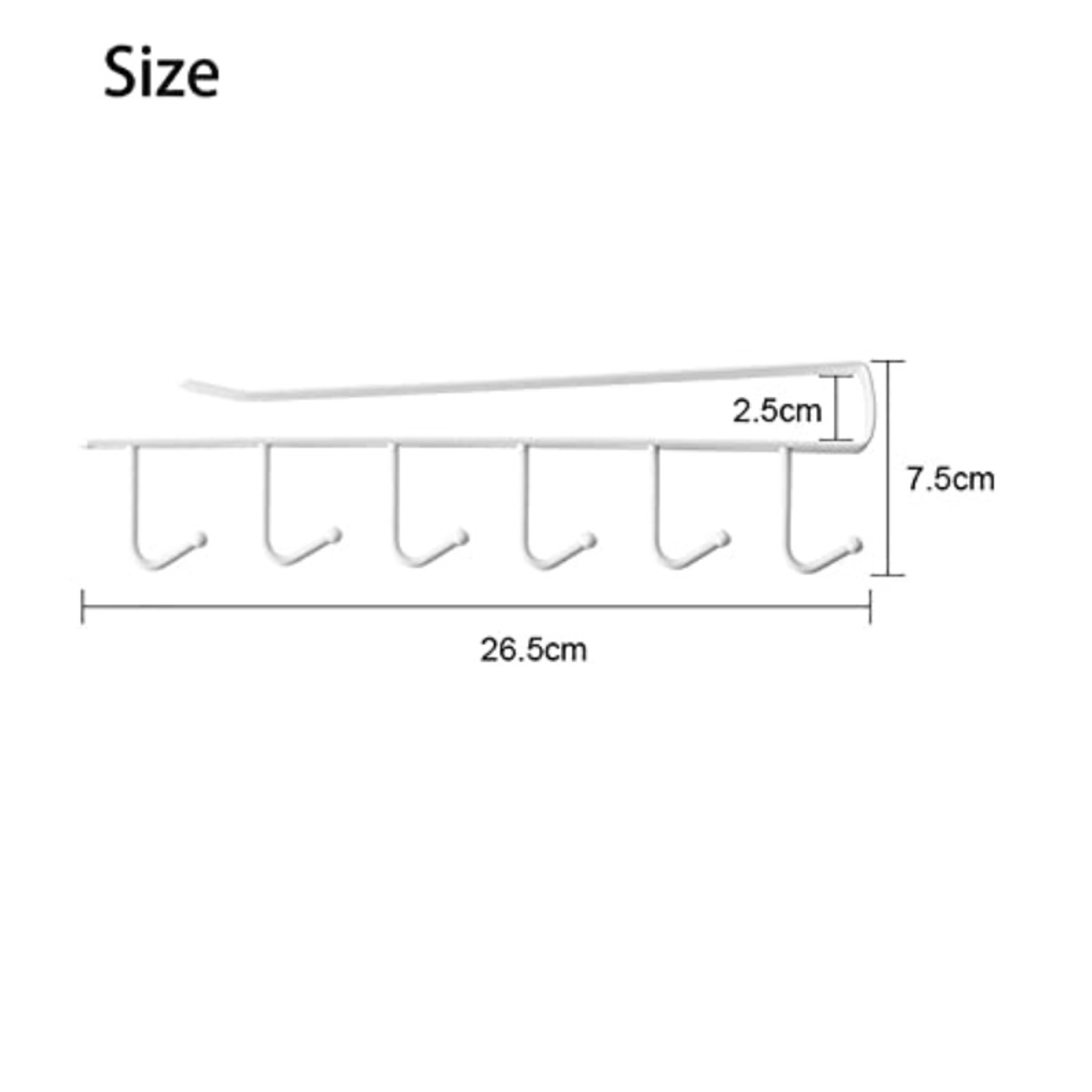 Iron Art Wall Mounted Hook Rack For Kitchen Mug And Wardrobe Storage 5