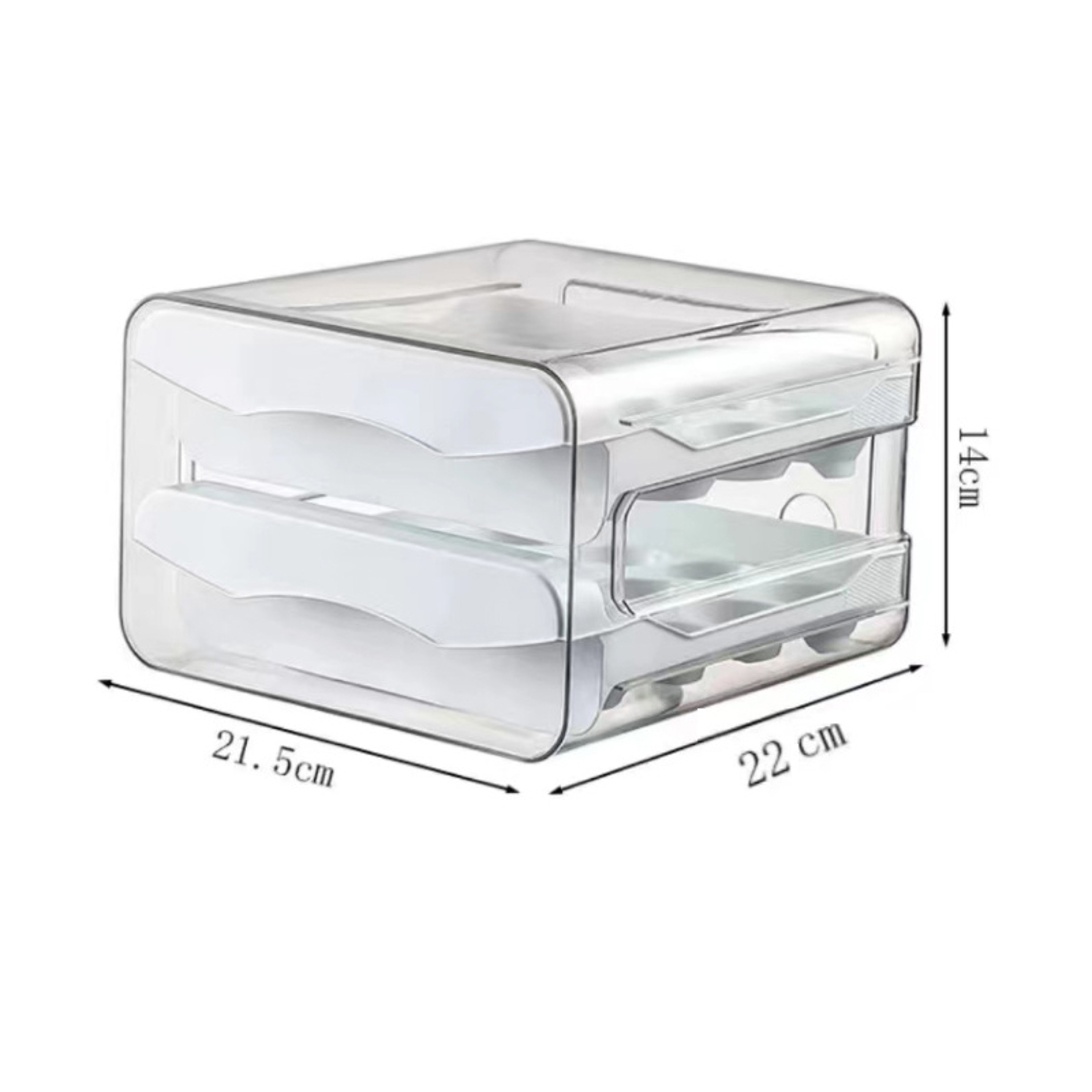 Egg Holder For Refrigerator Drawer And Space Saving Fridge Egg Organizer 5