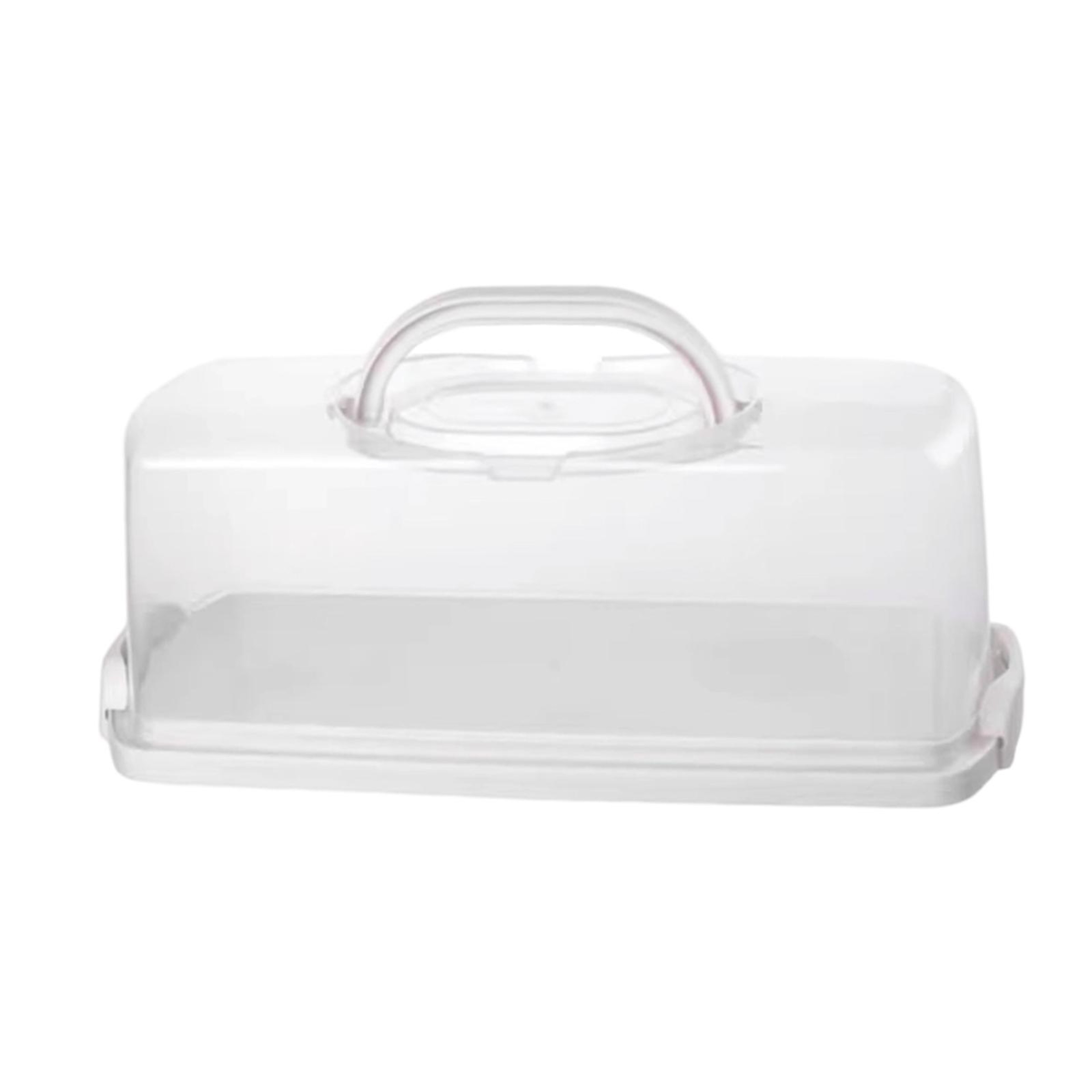 Portable Loaf Cake Storage Container with Clear Lid Reusable Bread Keeper and Cake Carrier – view 7