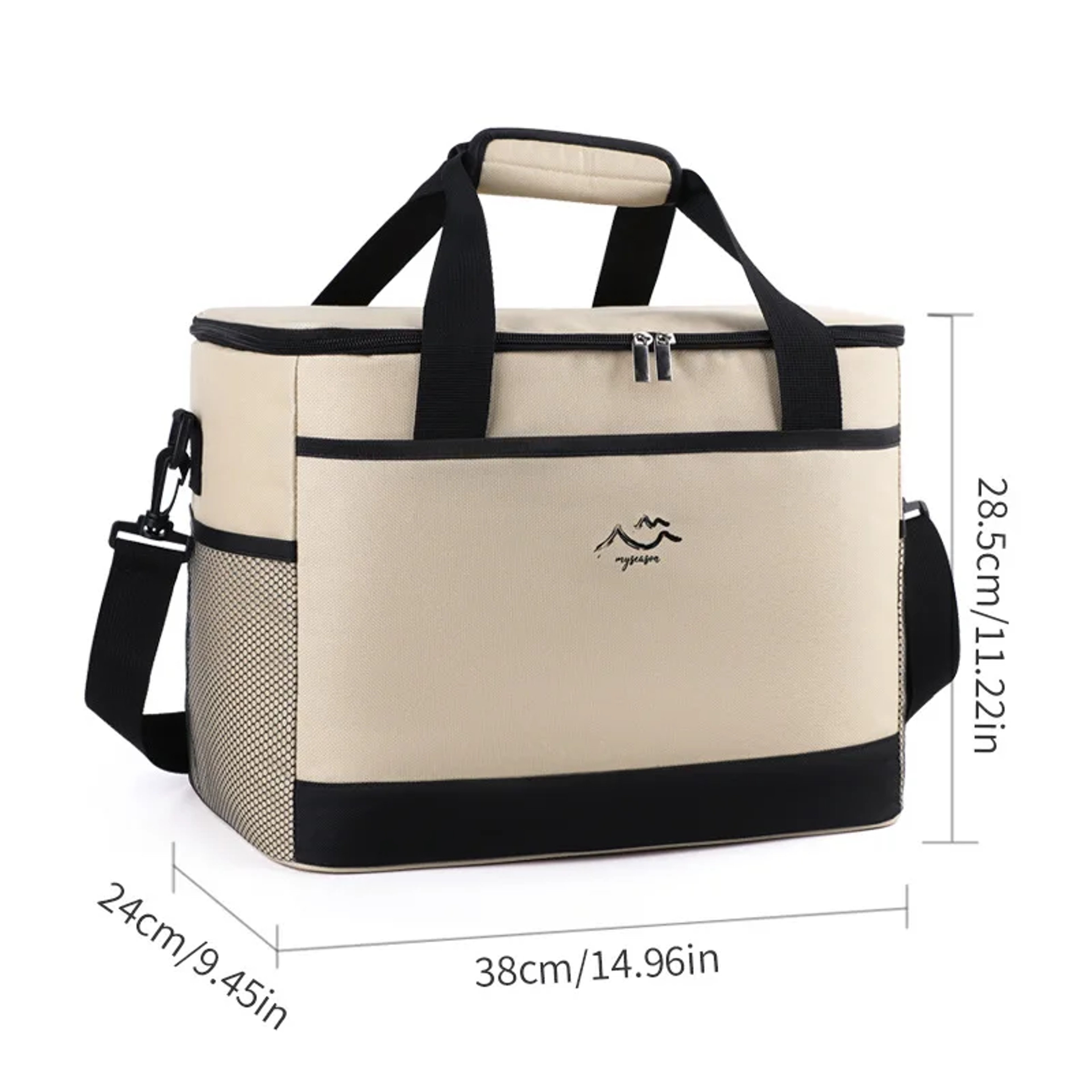 Insulated Cooler Bag Large Picnic Cooler Bag For Camping Beach And Travel 5