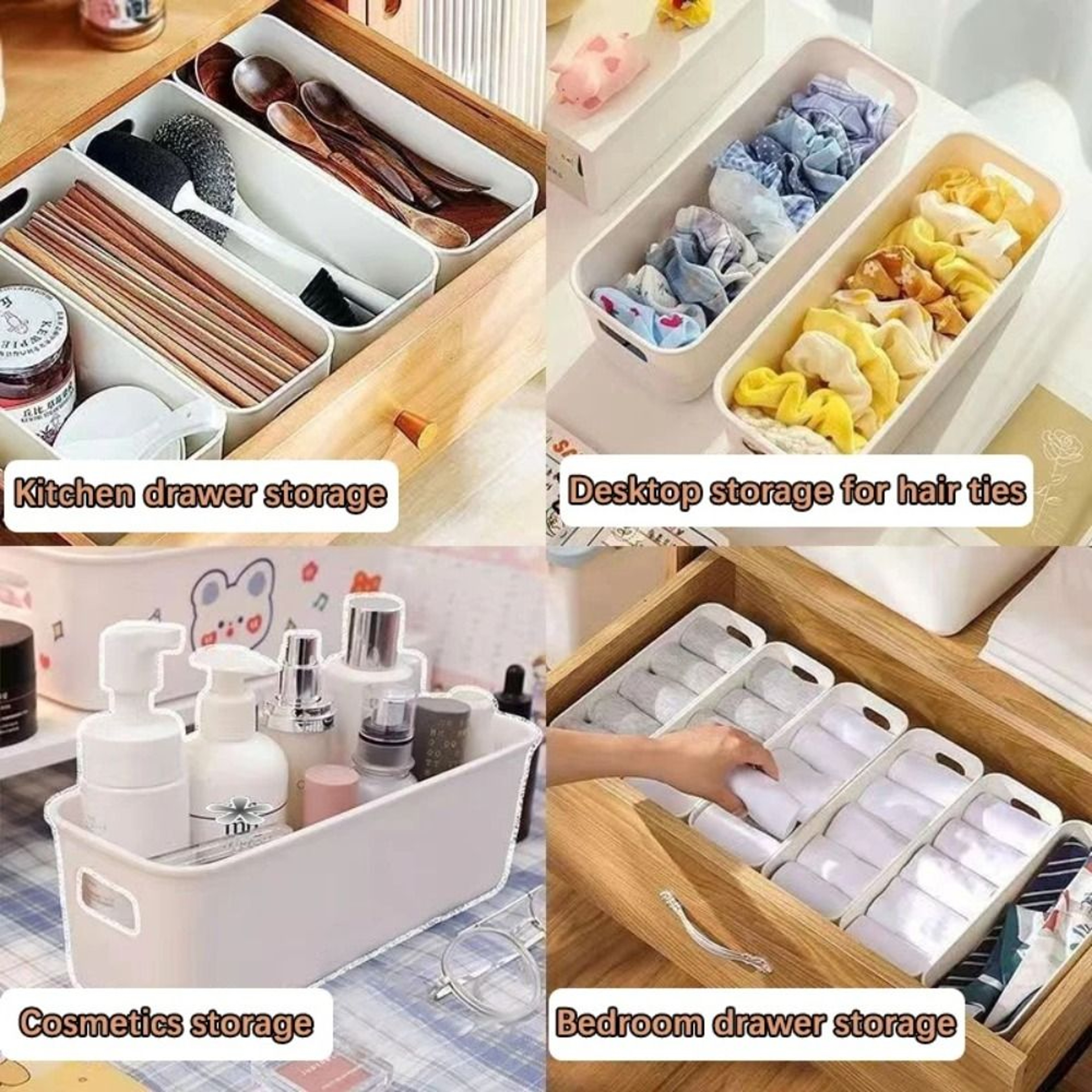 Stackable Storage Drawer Organizer For Underwear Socks Cosmetics And Jewelry 5