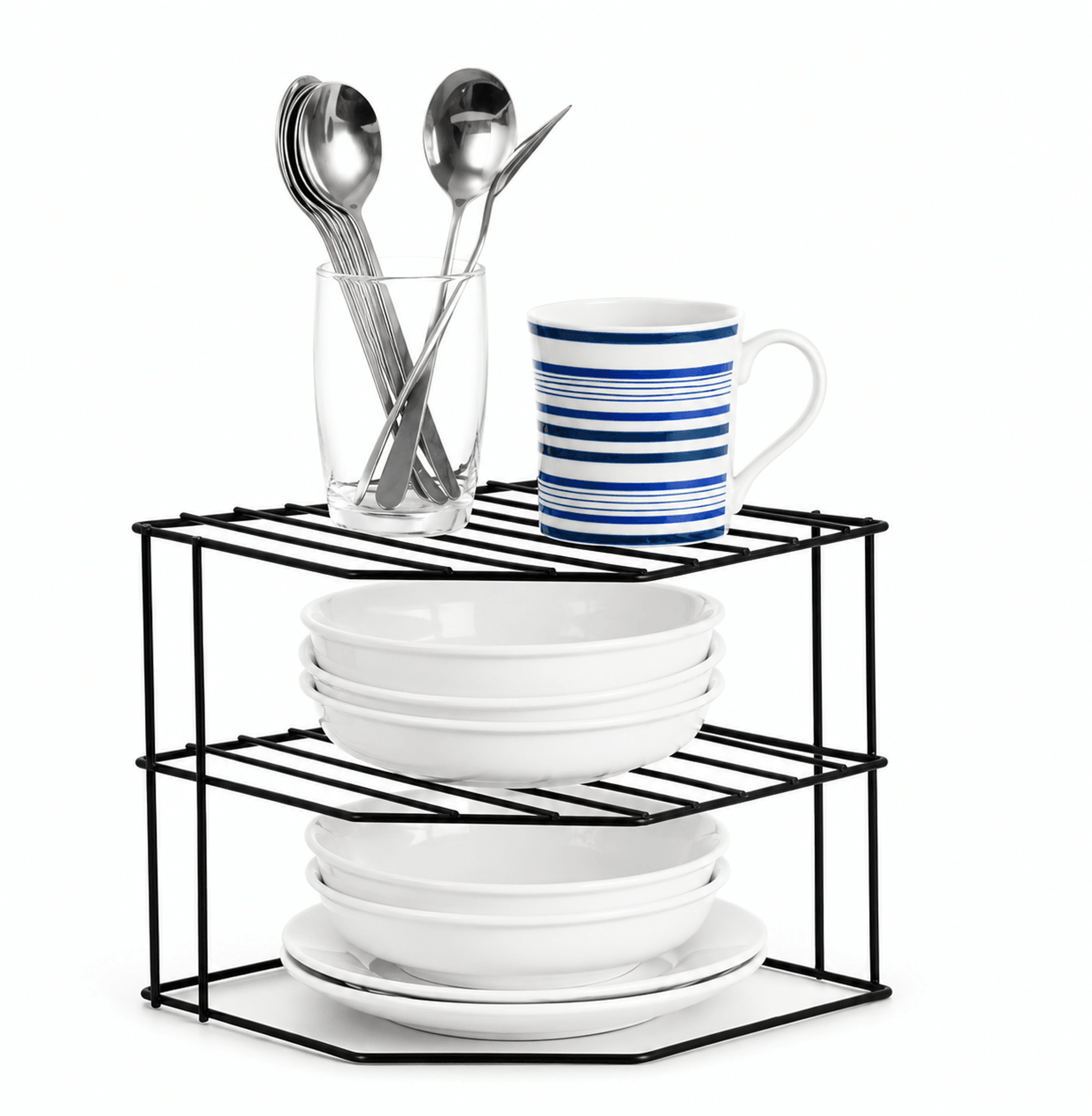 Corner Shelf Kitchen Countertop Organizer And Spice Rack 0