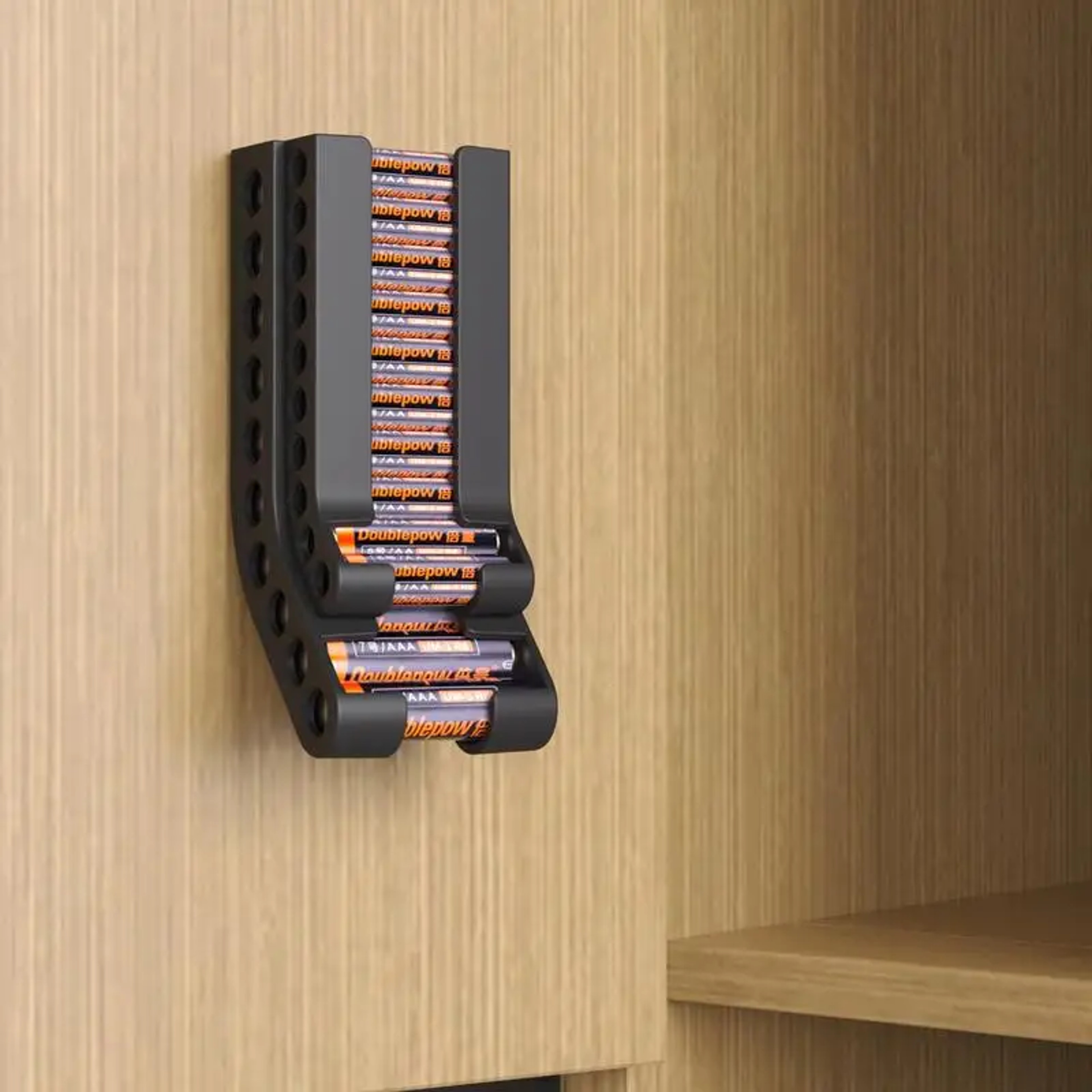 Space Saving Wall Mounted Battery Organizer And Battery Holder Dispenser 2