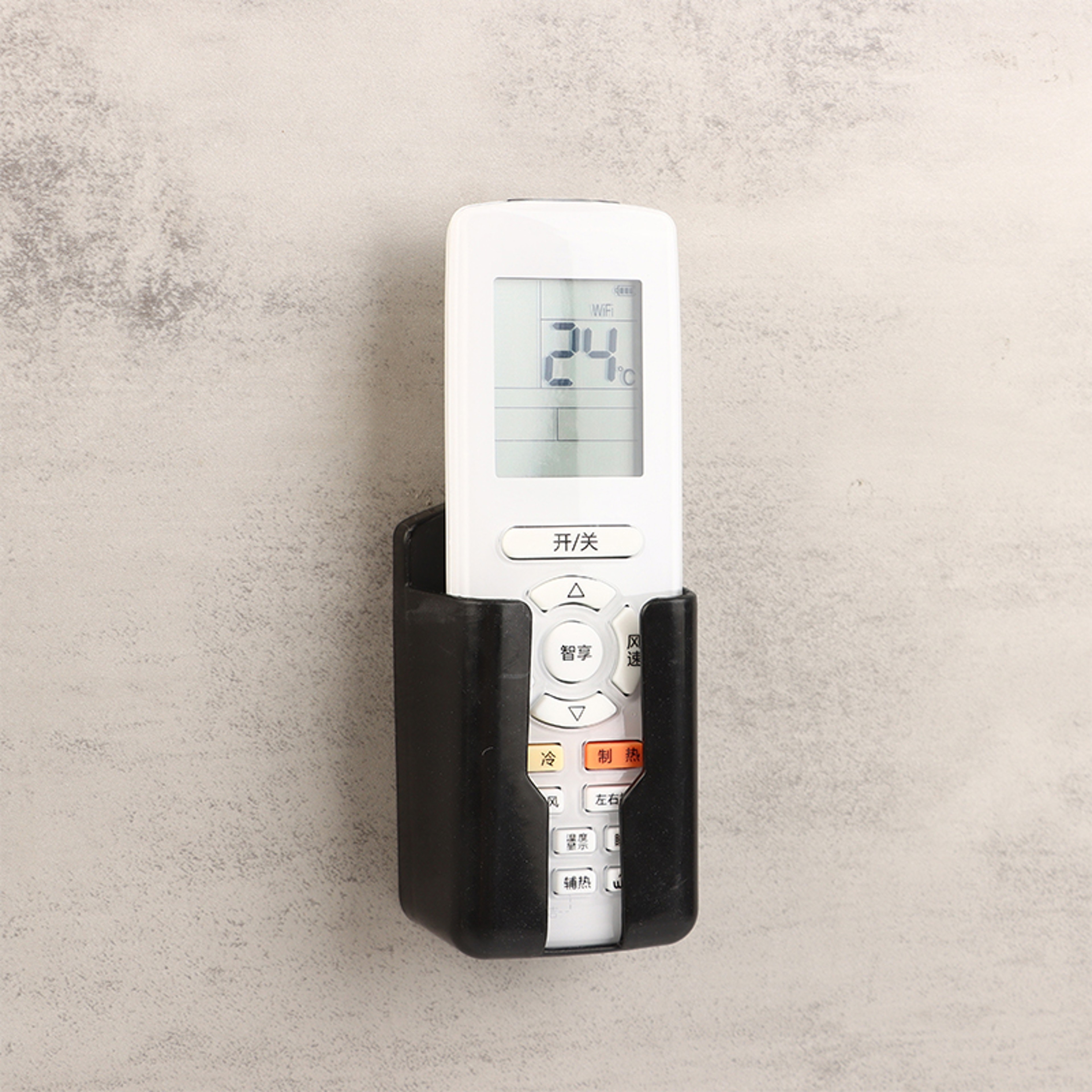 Wall Mounted Remote Control Holder Organizer AC Remote Storage Box 2