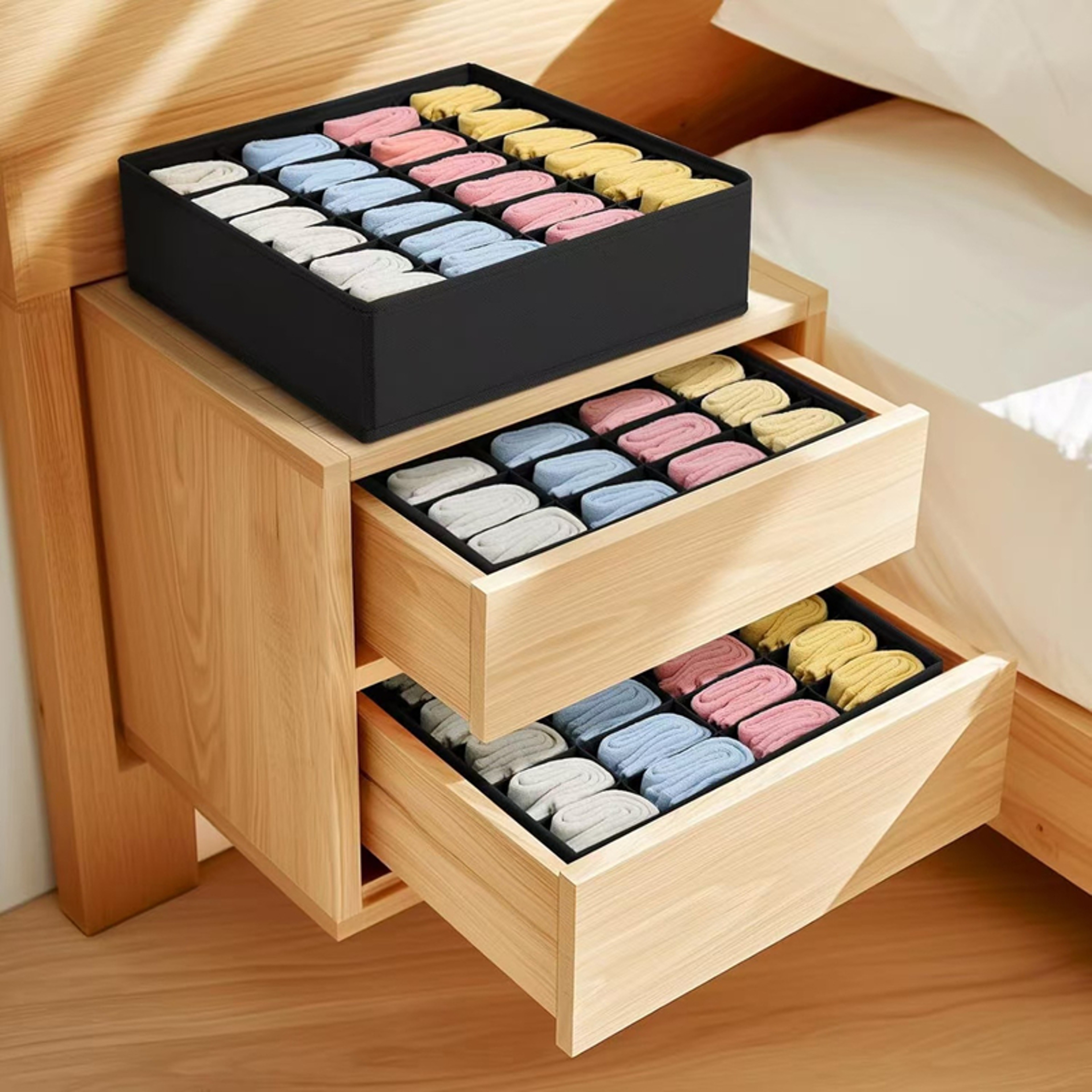 Underwear Organizer Foldable Drawer Storage Box For Closet And Socks 2