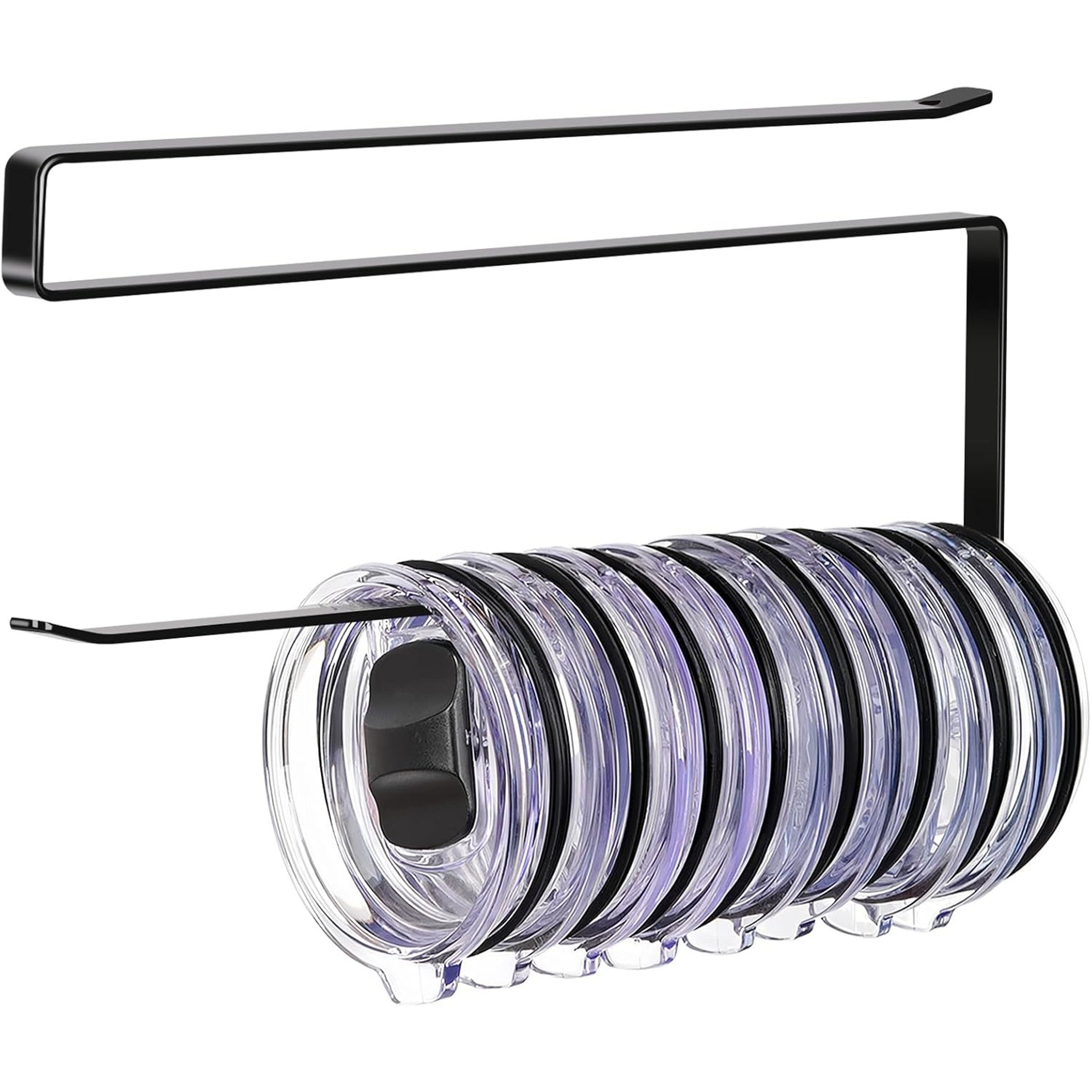 No Drill Paper Towel Holder Kitchen Cabinet Door Hook Space Saving Organizer 0