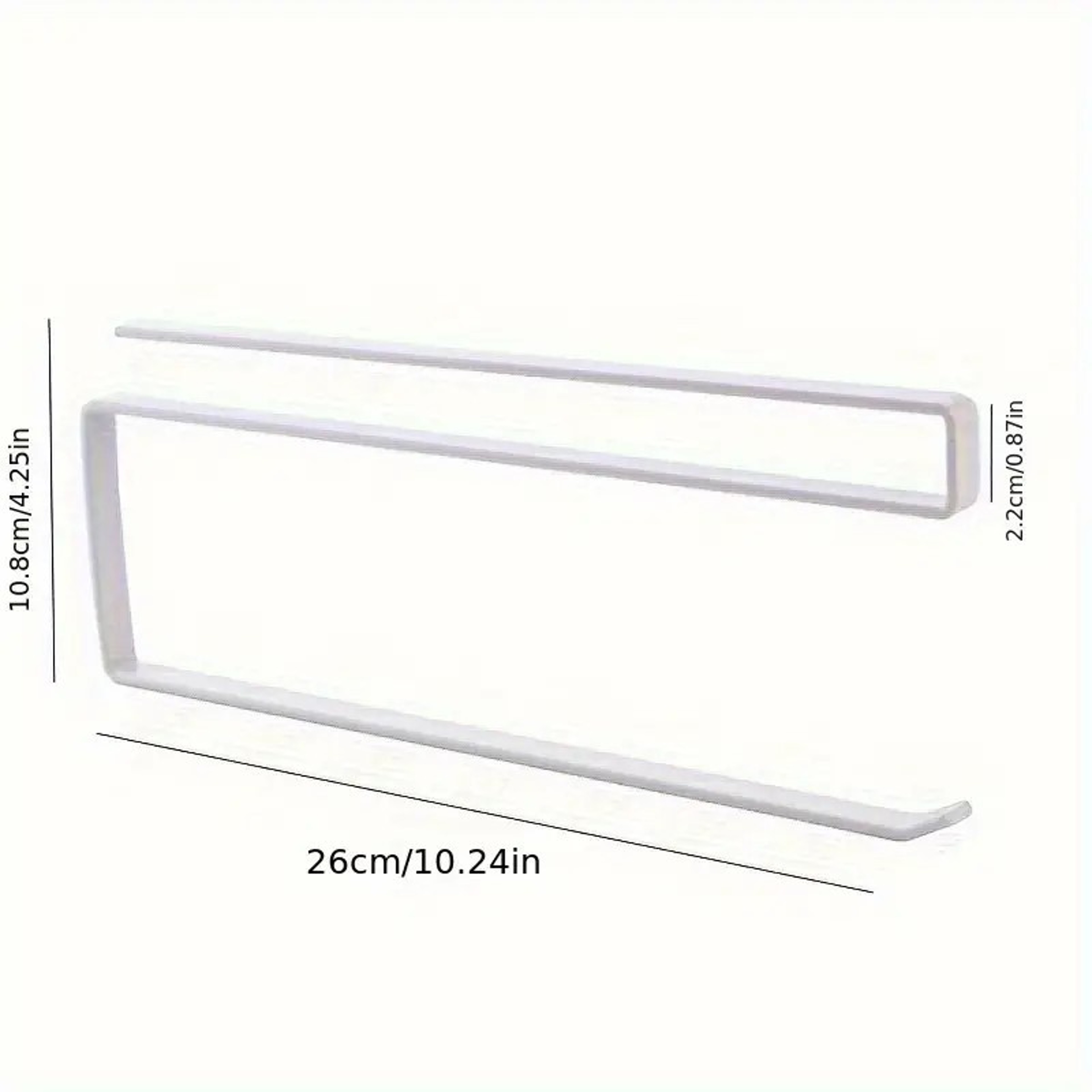 No Drill Paper Towel Holder Kitchen Cabinet Door Hook Space Saving Organizer 6