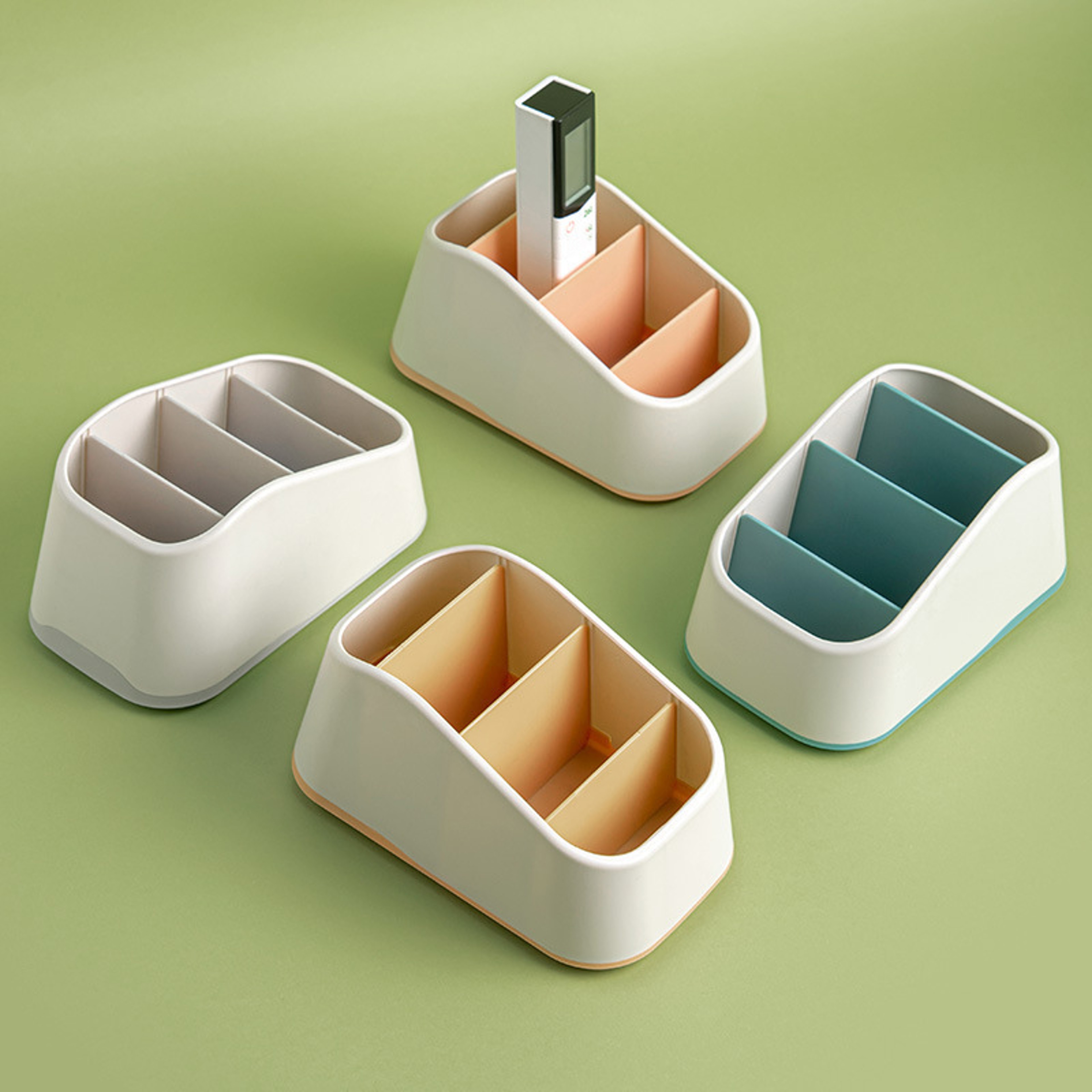 Remote Control Holder Desktop Organizer Storage Box For Home Office 2