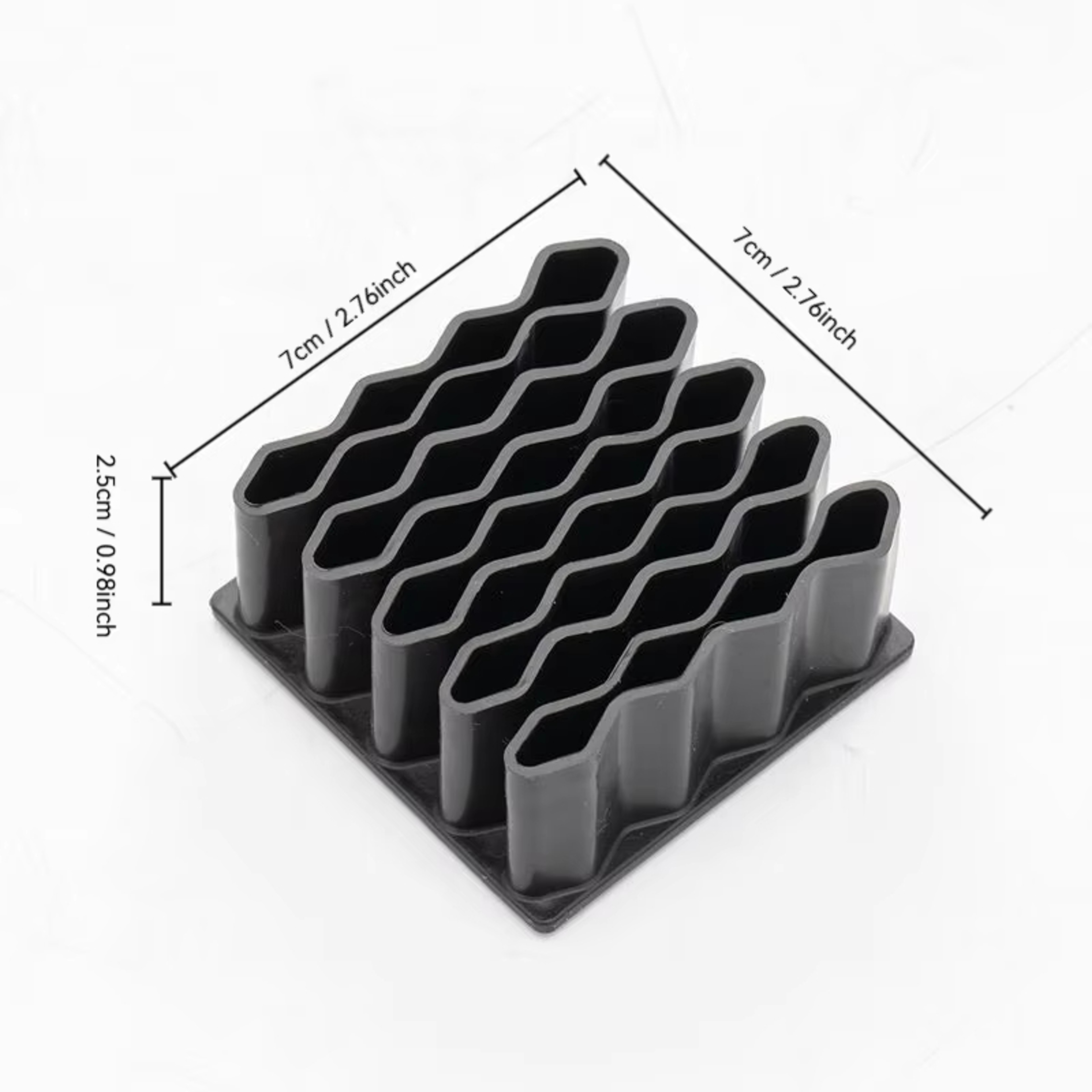 Multi Grid Cosmetics Organizer Desktop Storage Box Makeup Brush Holder And Pen Compartment 4