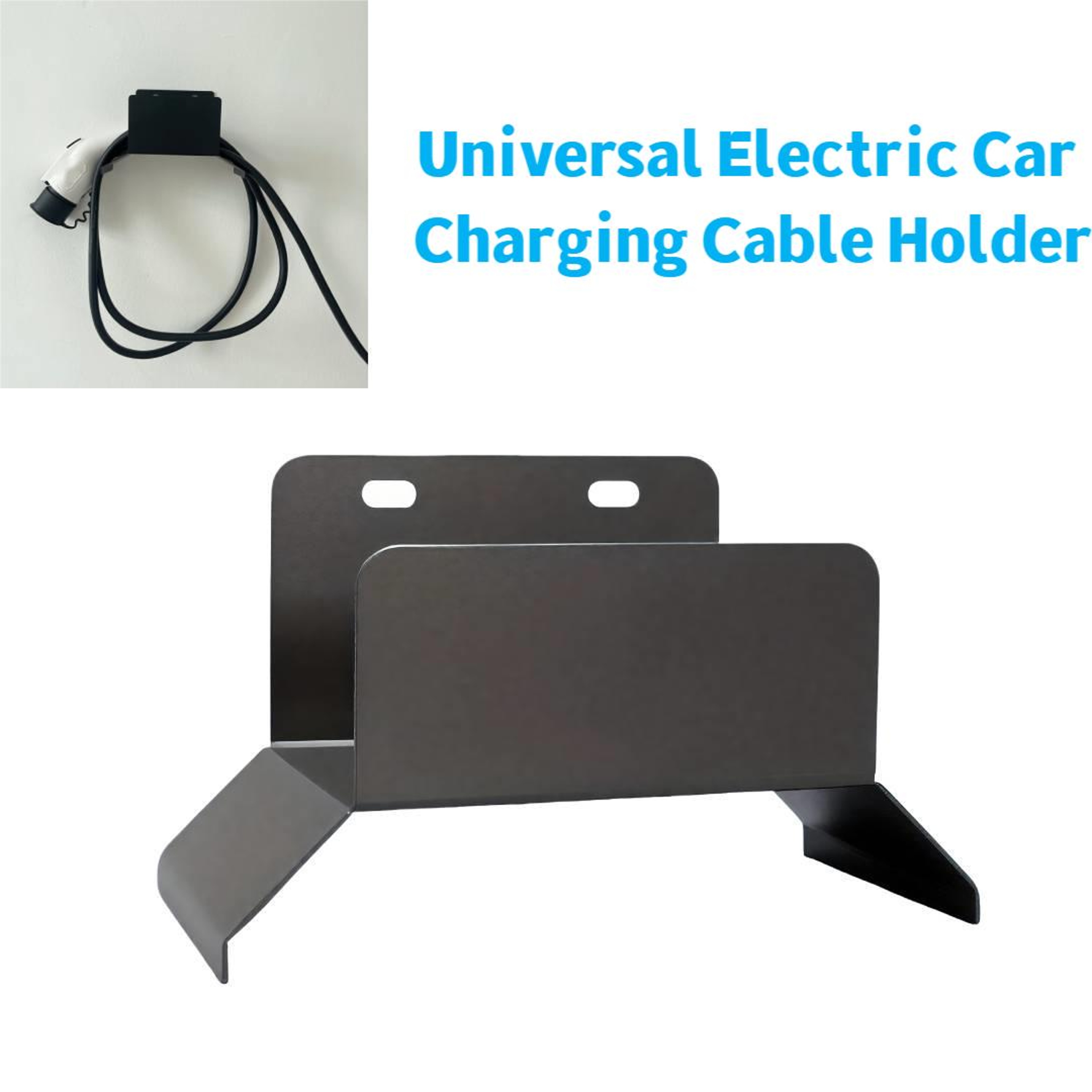 Universal EV Charger Cable Holder Wall Mount Bracket For Garage Storage 1
