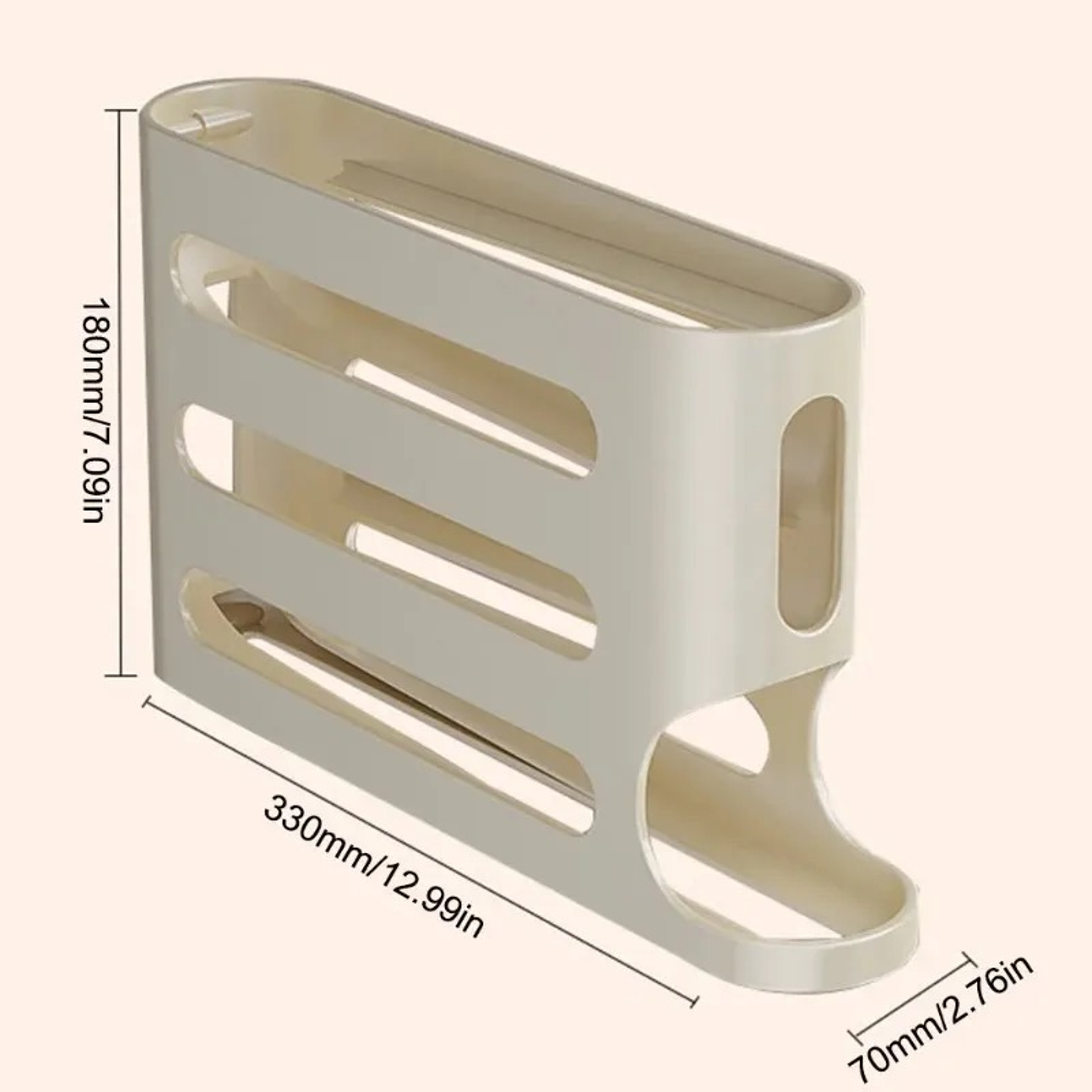 Automatic Egg Storage Box Large Capacity Rolling Egg Tray For Kitchen Organization 5