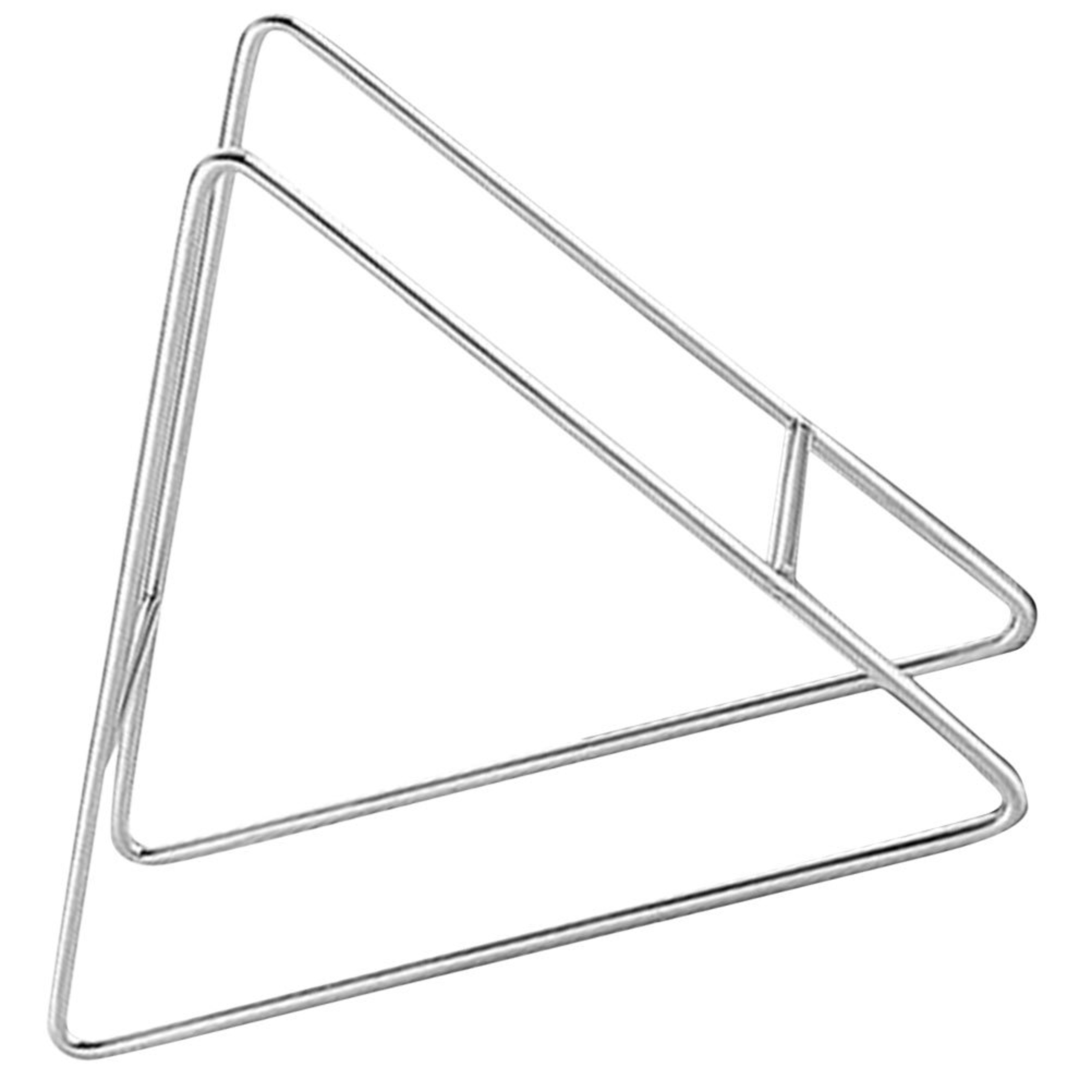 Triangle Metal Plate Holder Dish Rack for Kitchen Countertop Space Saving Storage – view 3