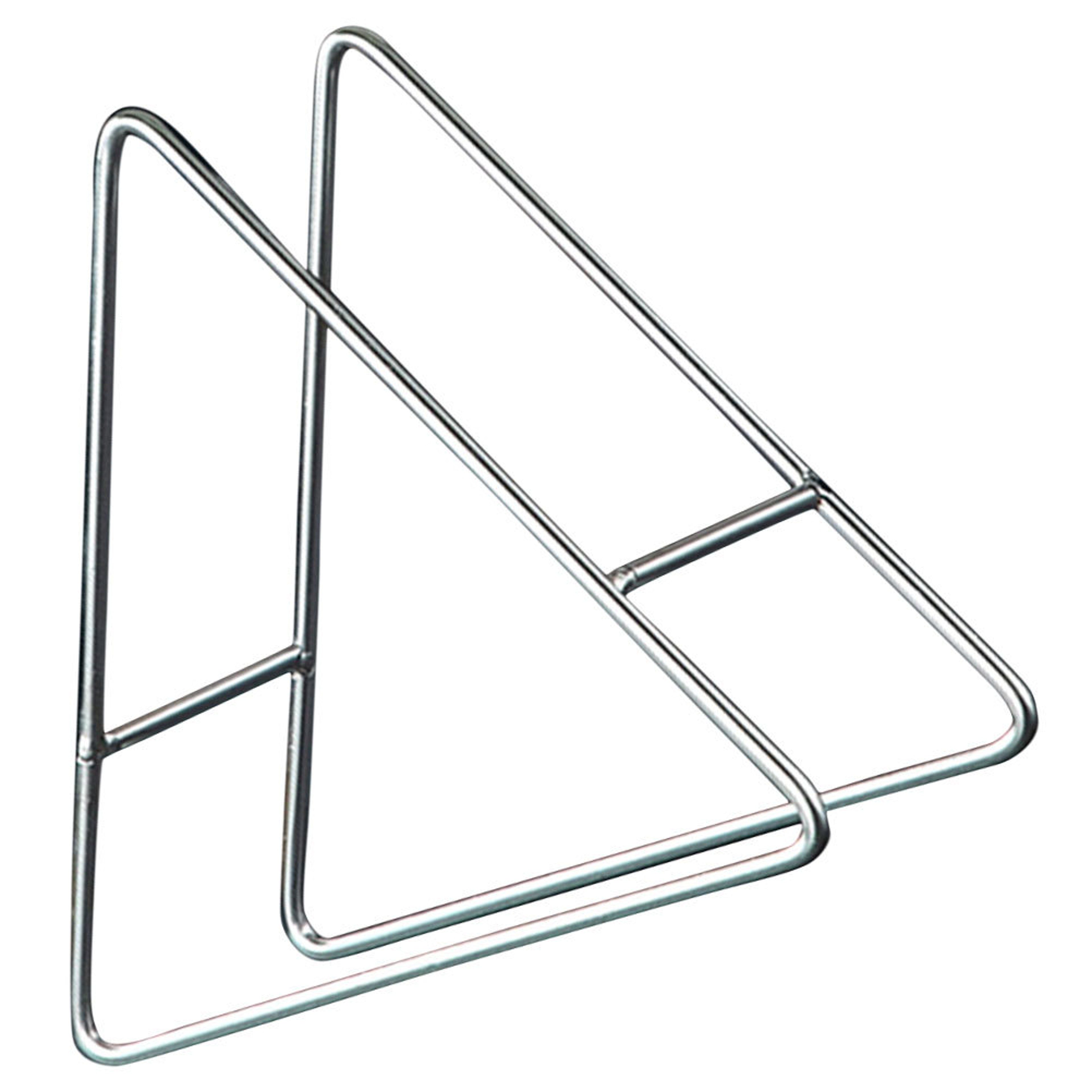 Triangle Metal Plate Holder Dish Rack for Kitchen Countertop Space Saving Storage – view 4