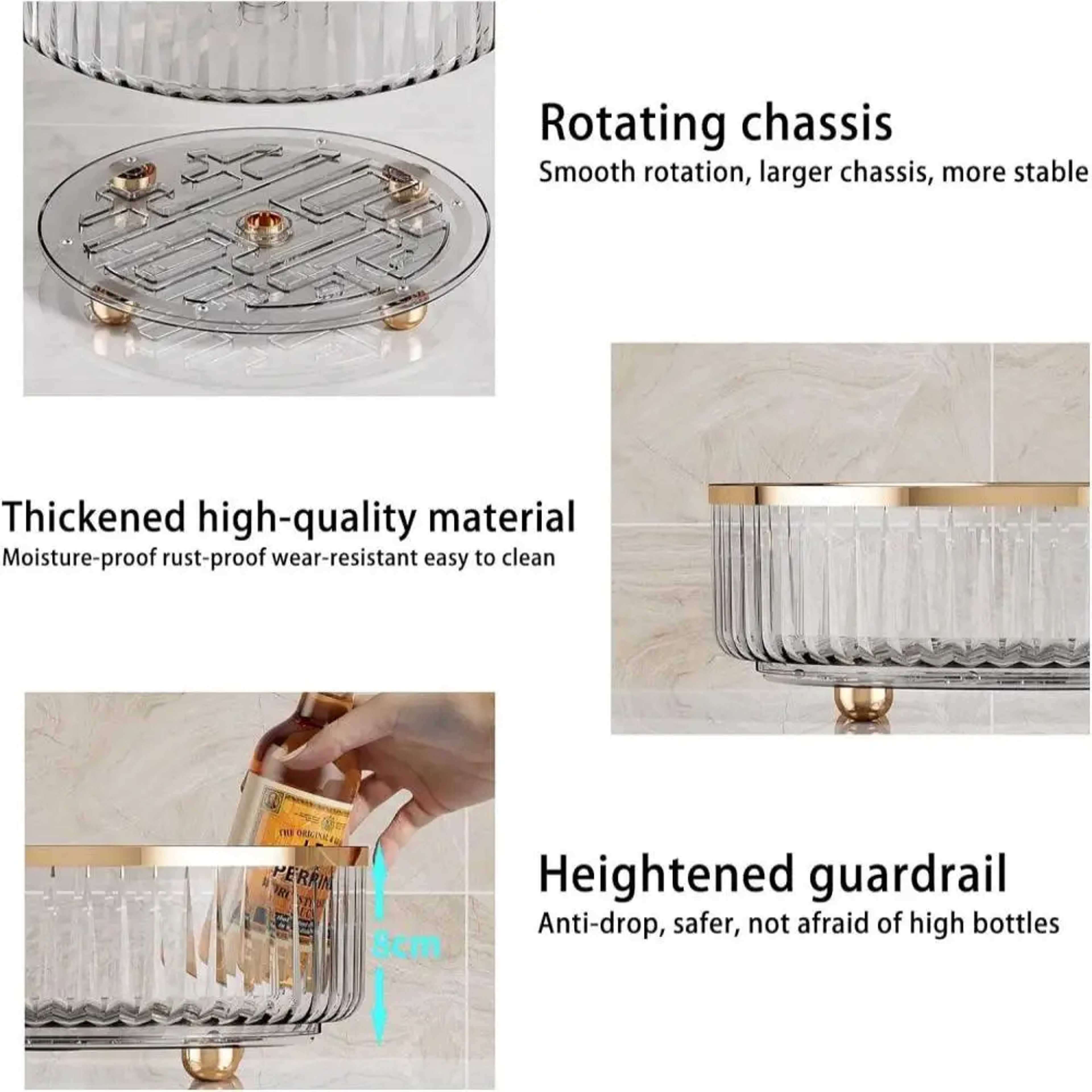 Rotating Storage Bin Pantry and Refrigerator Organizer – view 5