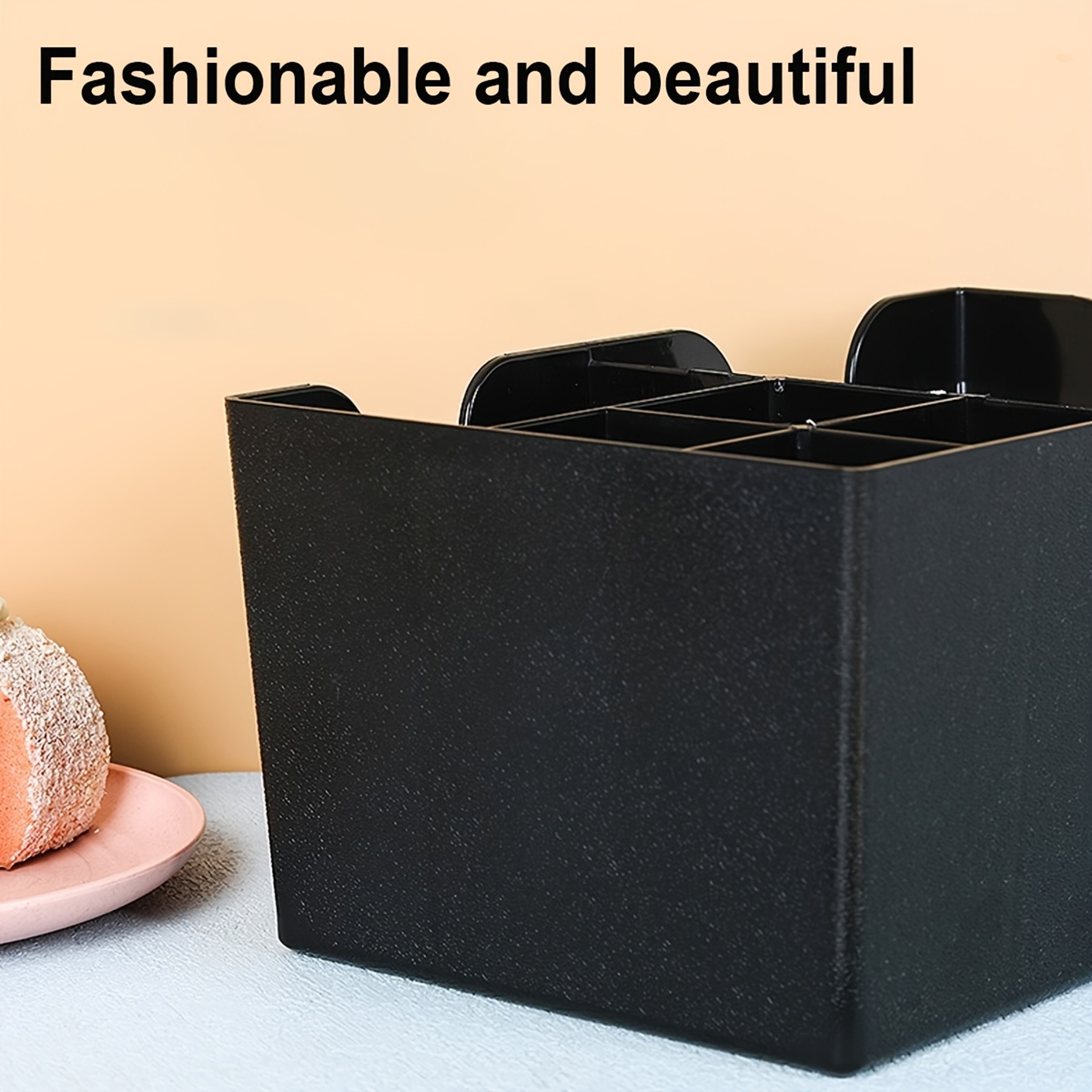 Six Compartment Bar Caddy Organizer with Napkin and Straw Holder – view 5