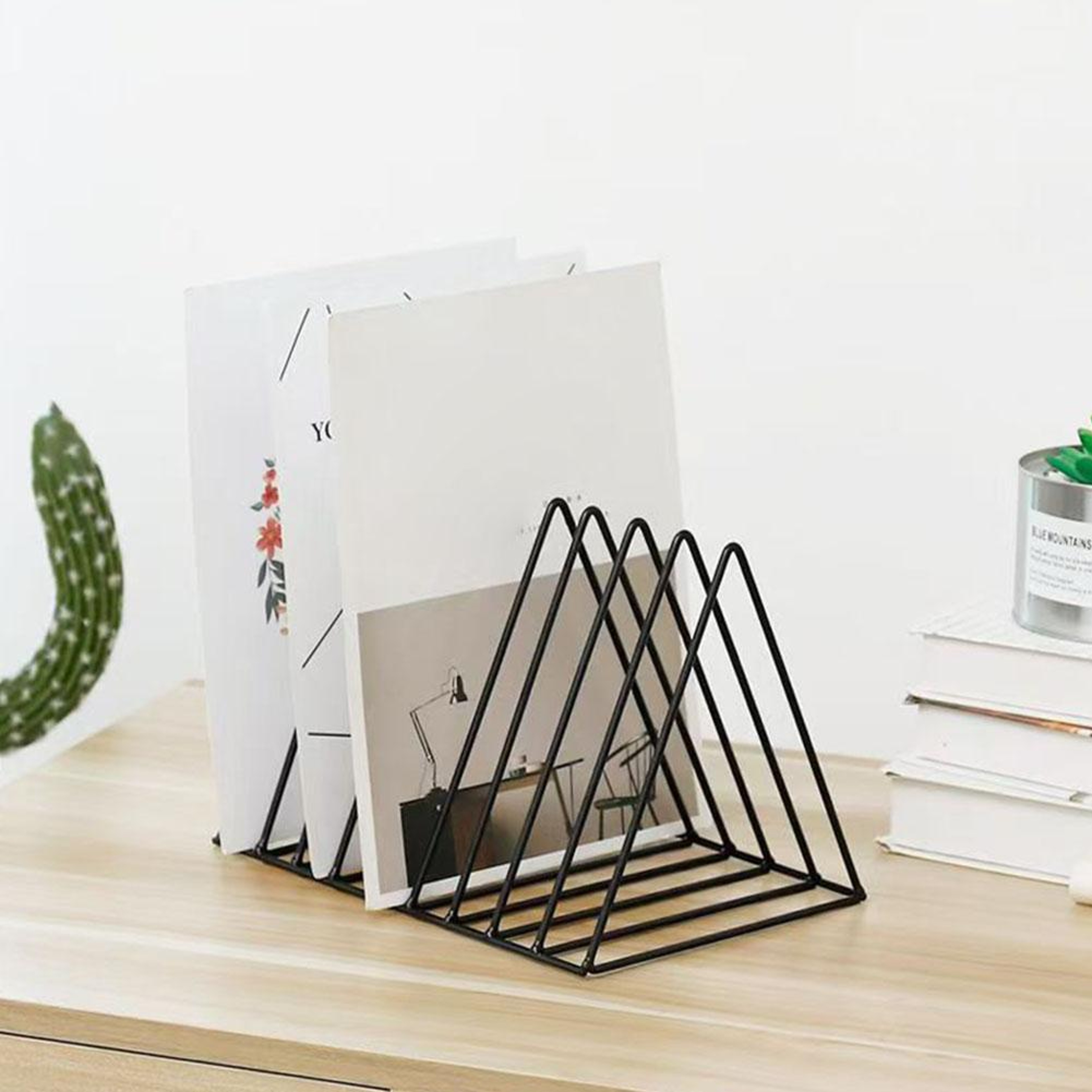 Nine Grid Vinyl Record Storage Rack And Album Display Organizer 1