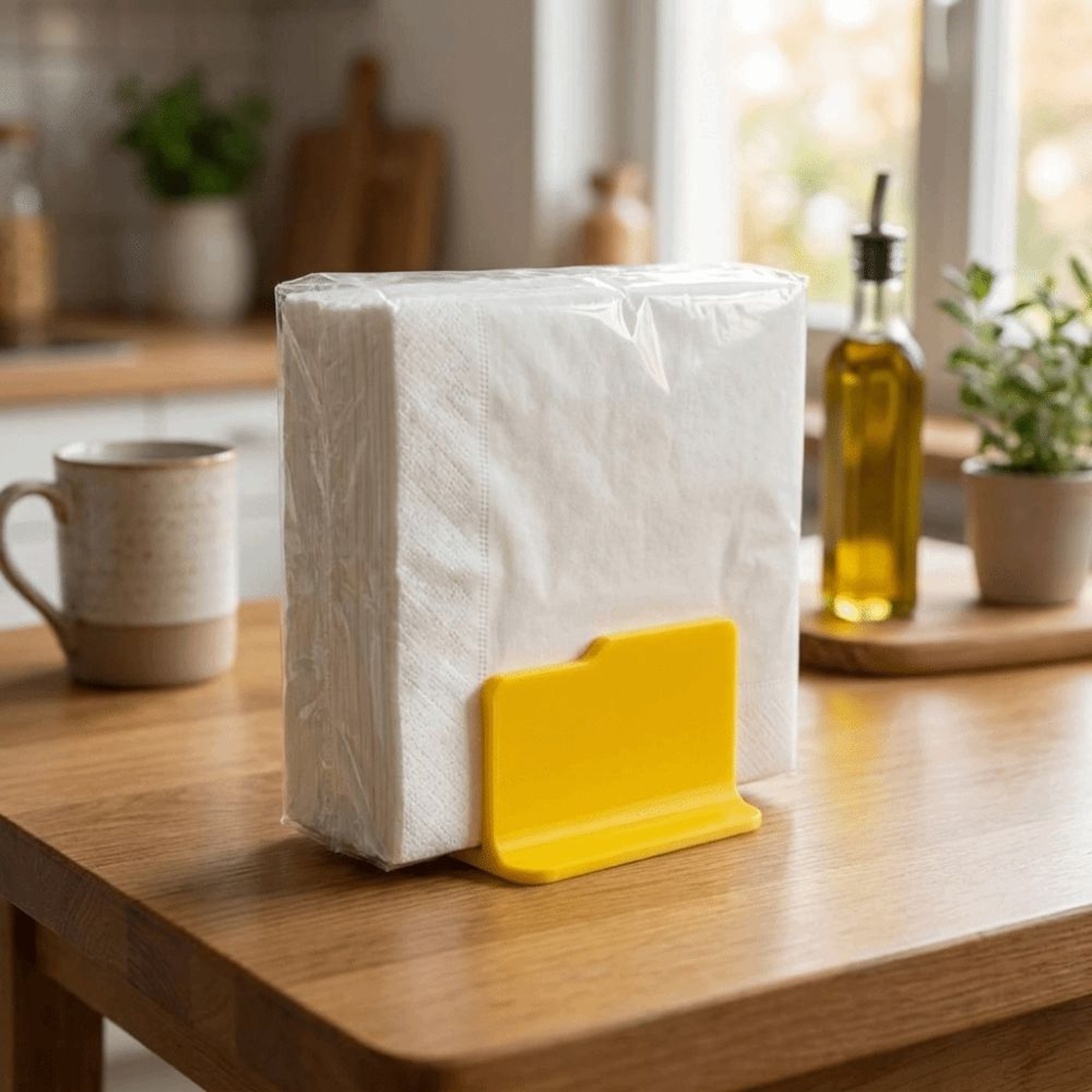 Modern Printed Napkin Holder Space Saving Tabletop Napkin Holder – view 2