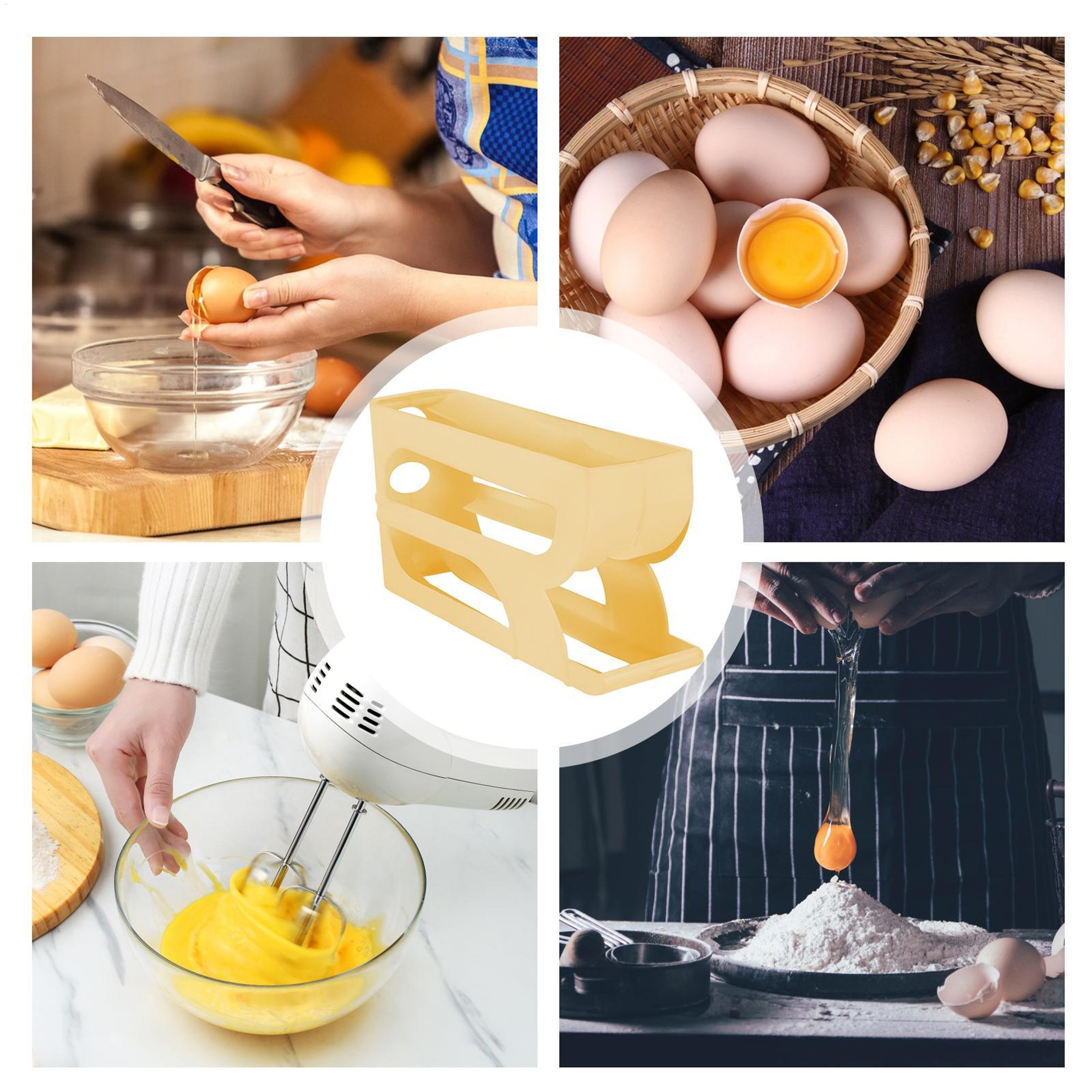 Automatic Egg Roller Rack Large Capacity Egg Organizer For Refrigerator Kitchen Storage 3