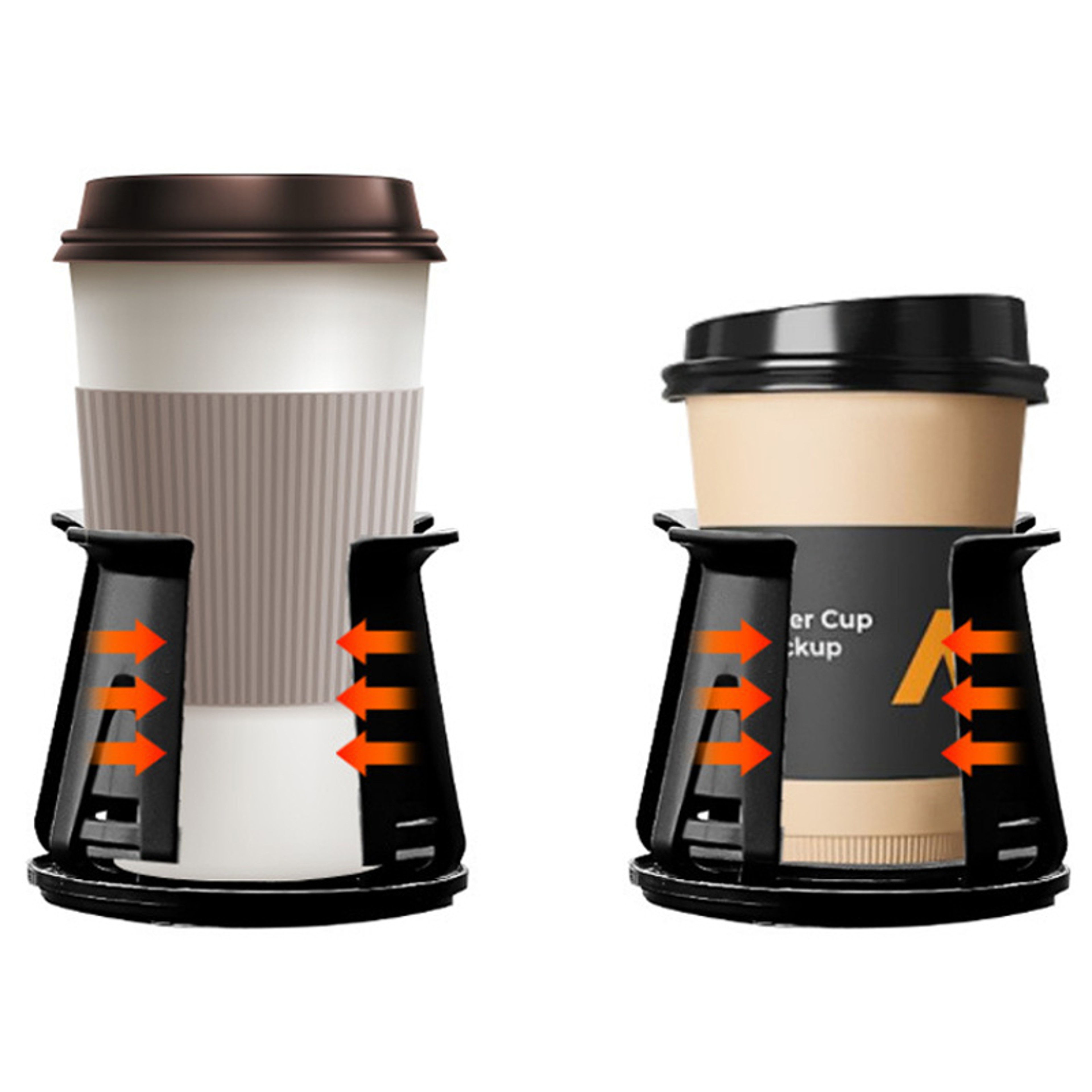 Car Cup Holder Adhesive Storage Rack Multifunction Drink Organizer 5