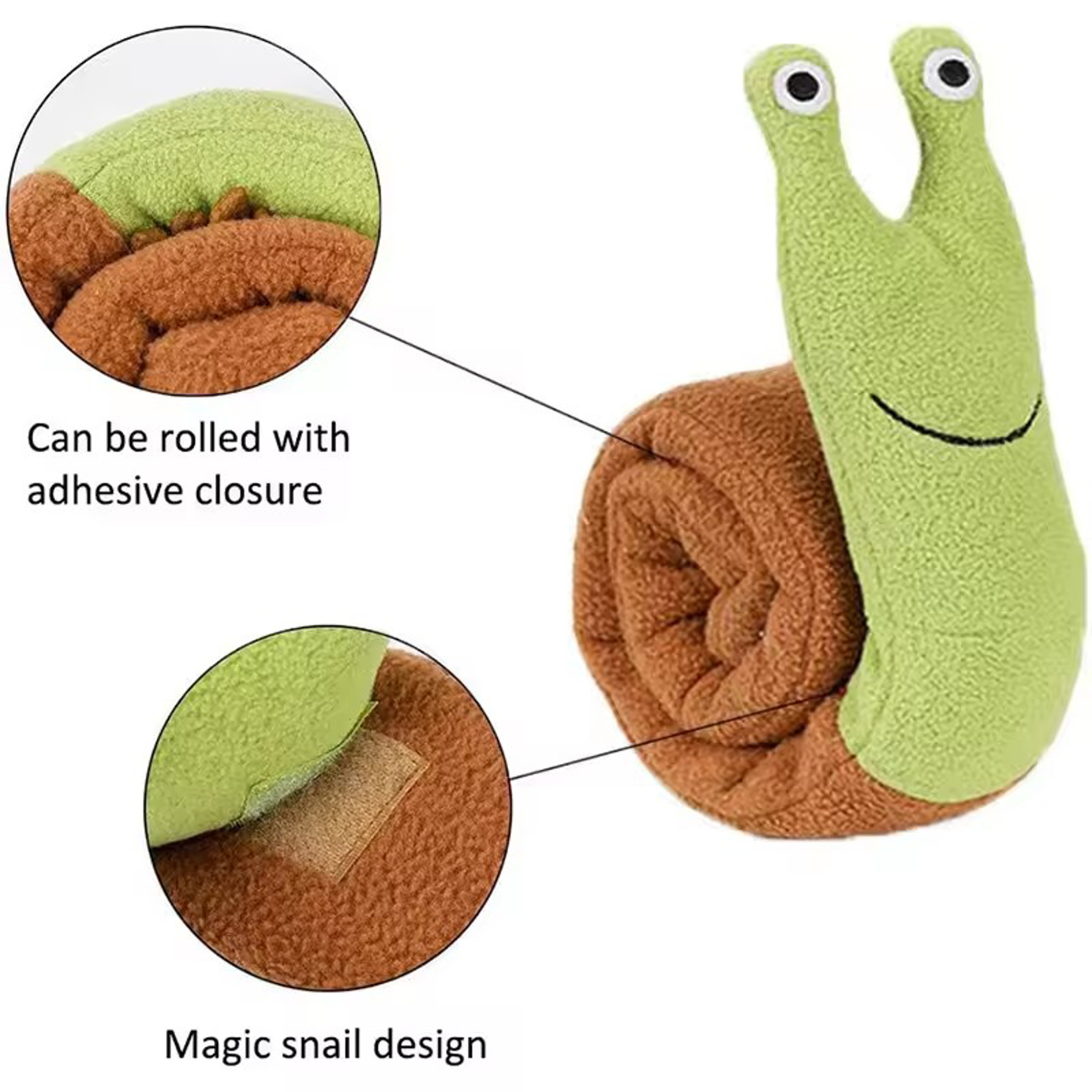 Interactive Snail Dog Chew Toy For Puppy Training And Boredom Relief 3